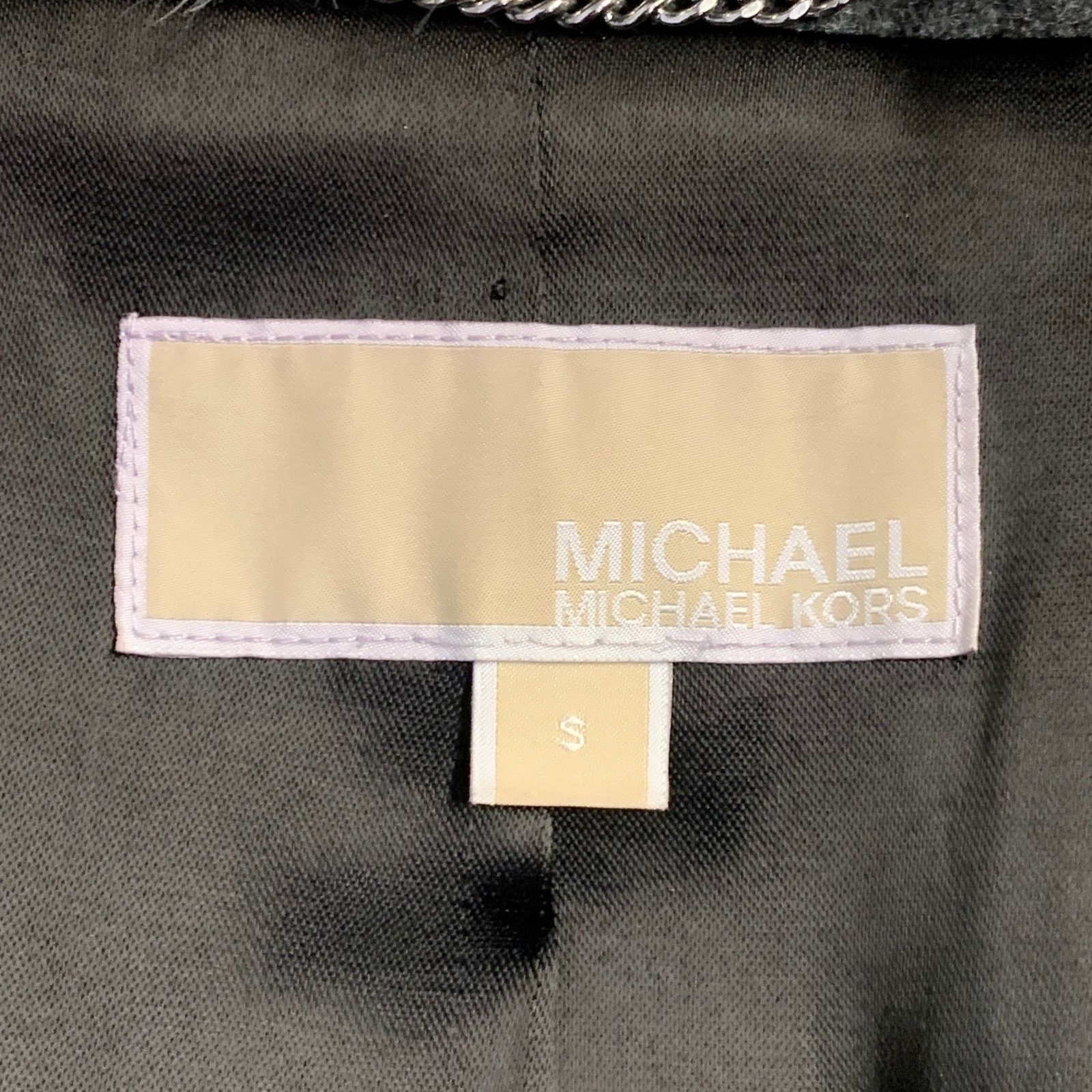 Michael Kors MICHAEL KORS Size S Grey Silver Acrylic Blend Coat Size S / US 4 / IT 40 - 5 Thumbnail