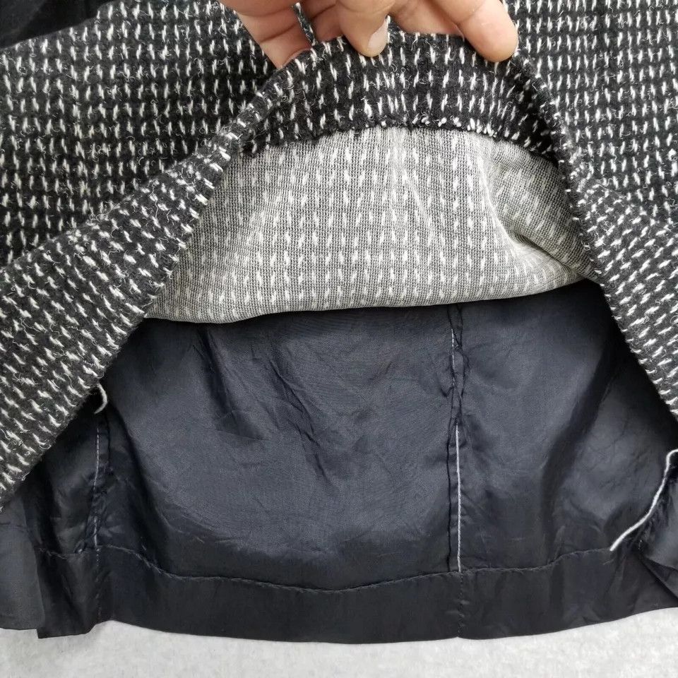 Other Miss New Yorker Coat Womens Large Black Wool Blend Pockets Size L / US 10 / IT 46 - 11 Thumbnail