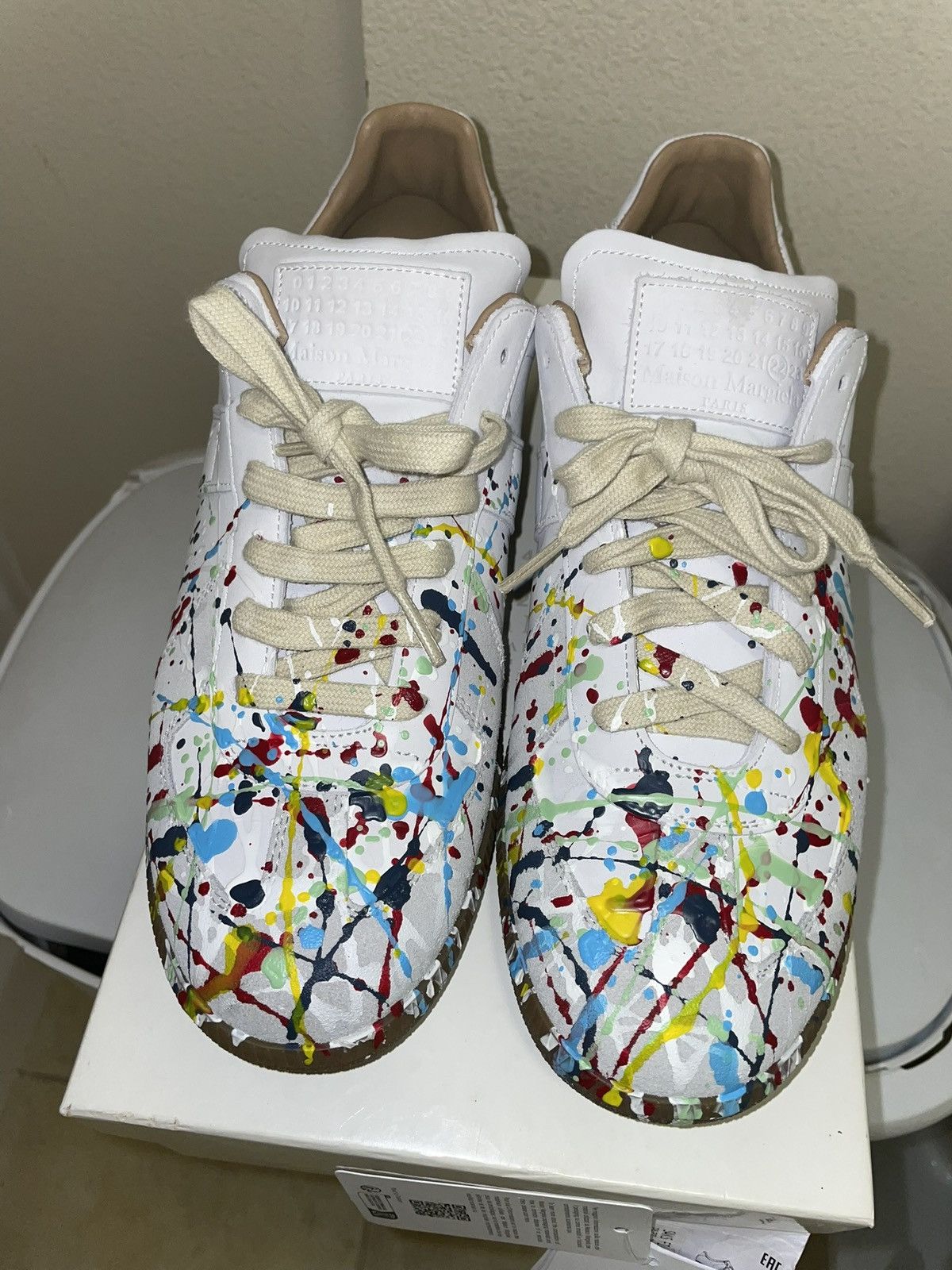 Maison Margiela Maison Margiela Replica paint splatter gats | Grailed