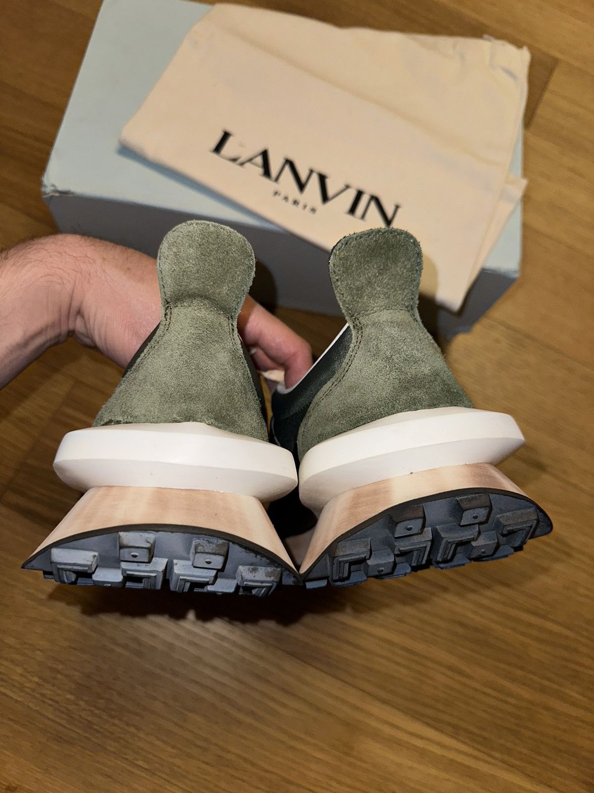 Lanvin Lanvin Men's JL Runner Colorblock Sneakers US9 (43EU) Size US 9 / EU 42 - 3 Thumbnail