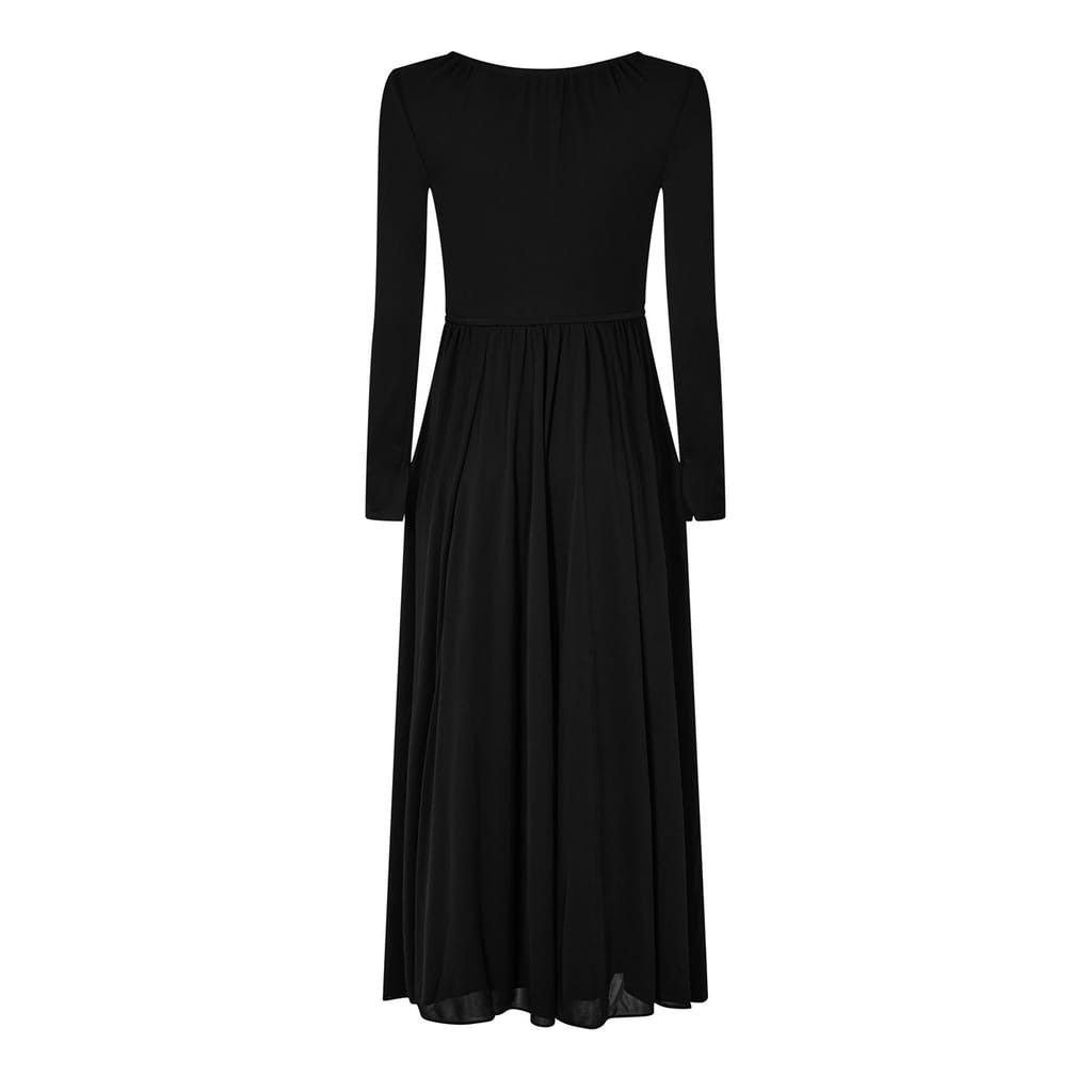 Bottega Veneta Bottega Veneta Tie Neck Midi Dress in Black Size XS / US 0-2 / IT 36-38 - 3 Thumbnail
