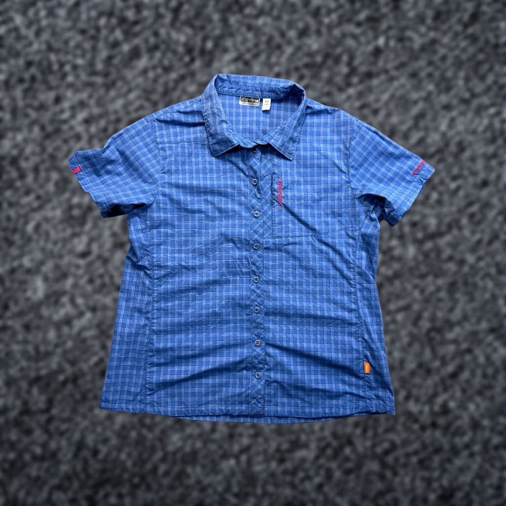 Vintage Icepeak Blue Button-Up Shirt Short Sleeve Eur 46 Womens XS? Size L / US 10 / IT 46 - 1 Thumbnail