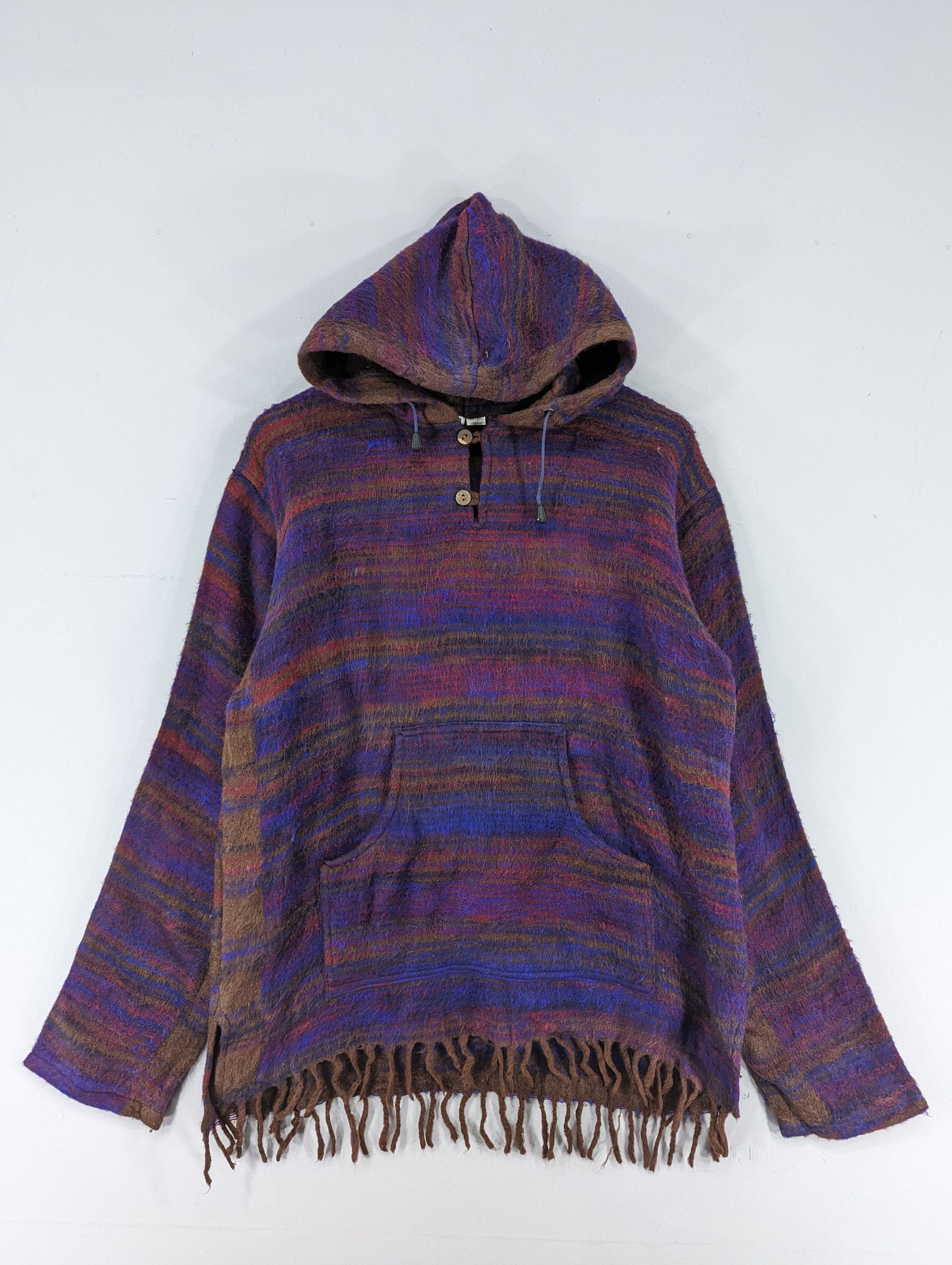 Japanese Brand 🔥RARE🔥Vintage Unbrand Wool Hooded Jacket Size US M / EU 48-50 / 2 - 1 Thumbnail