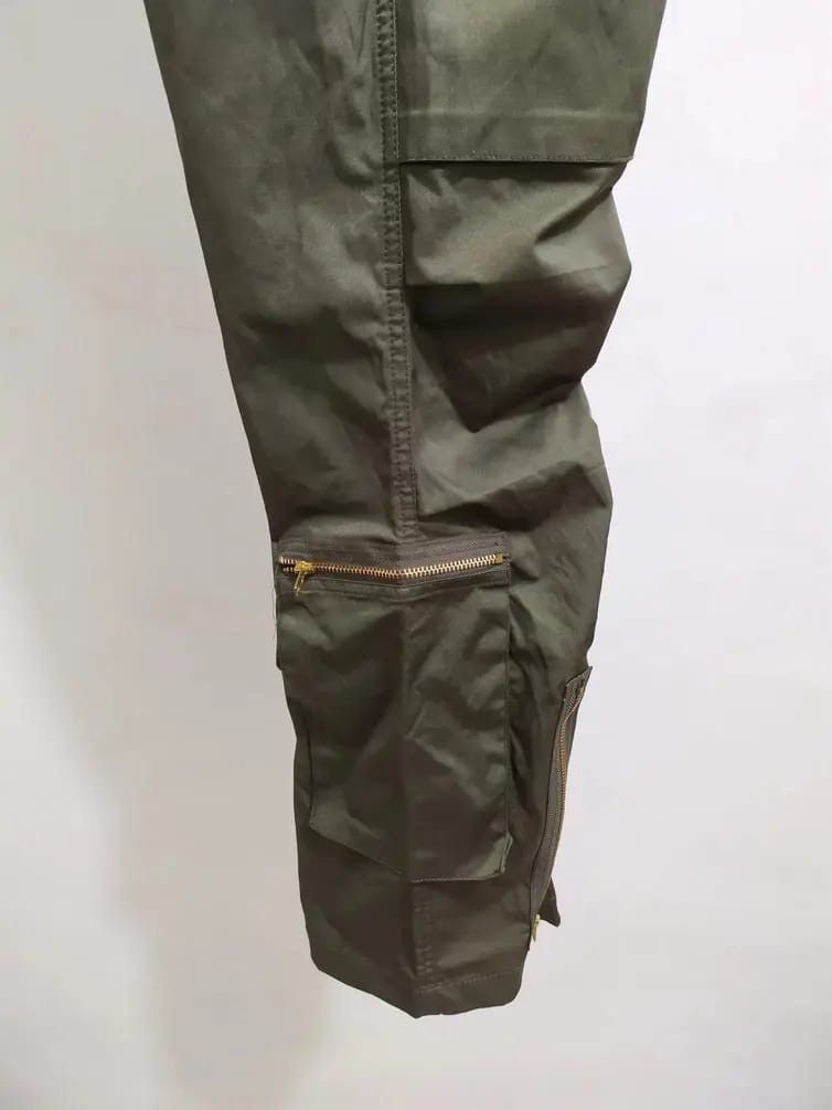 Japanese Brand VAROSH Japan Multi Pocket CargoTactical Utility olive Pants Size US 28 / EU 44 - 15 Thumbnail