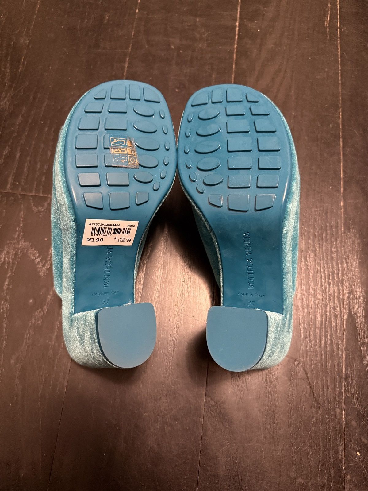 Bottega Veneta Gleam Velvet Sandals Size US 7 / IT 37 - 4 Thumbnail
