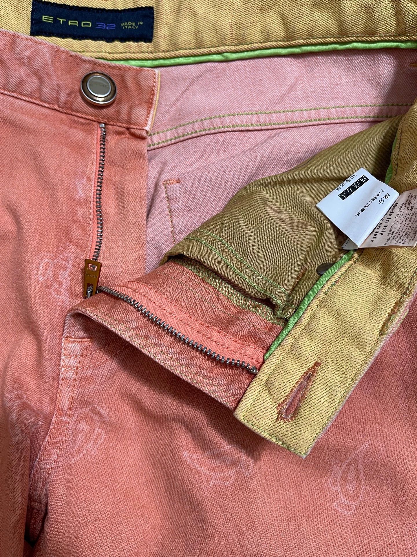 Etro Etro Cashew Pattern NWT Mid-Waist Slim Denim 30 Size US 30 / EU 46 - 5 Thumbnail