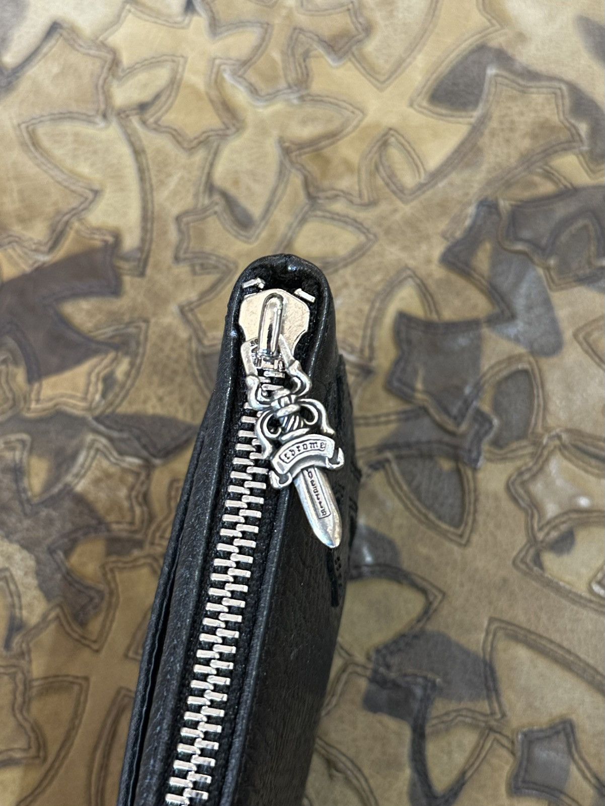 Chrome Hearts CHROME HEARTS SINGLE PATCH LEATHER WALLET Size ONE SIZE - 4 Thumbnail