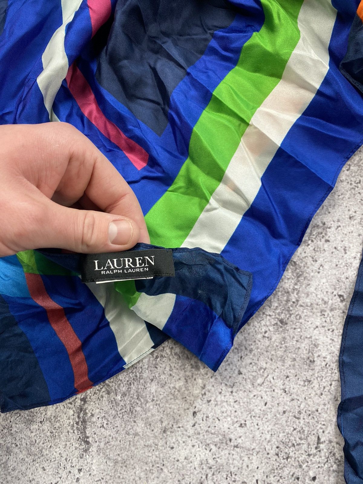 RRL Ralph Lauren Rare RRL Ralph Lauren flag big logo Scarf Black Label Size ONE SIZE - 5 Thumbnail