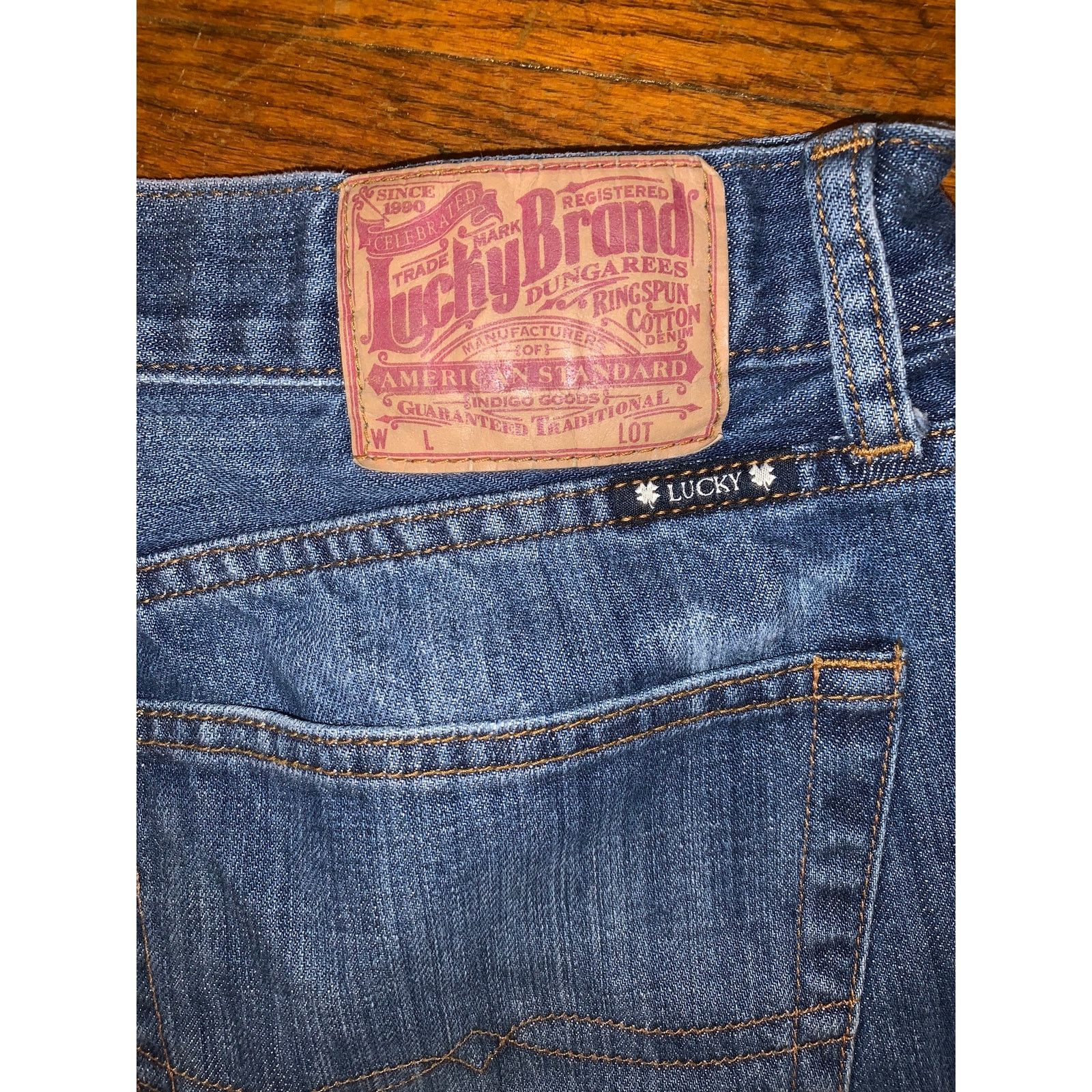 Lucky Brand Lucky Brand 181 Relaxed Straight Jeans Men 36x34 Medium Wash Size US 36 / EU 52 - 7 Thumbnail