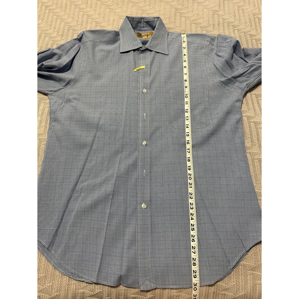 Paul Stuart Paul Stuart blue glen check plaid button down size 15.5 Size US M / EU 48-50 / 2 - 7 Thumbnail