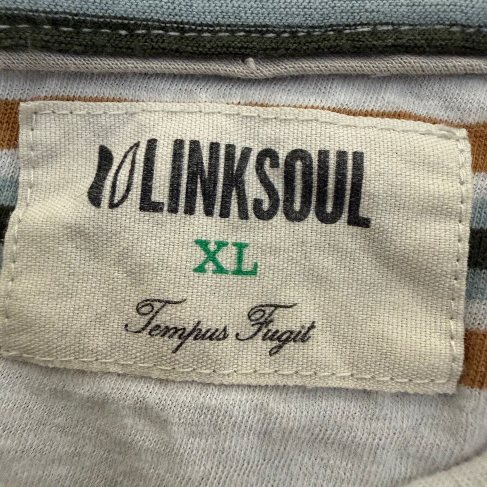 Other Linksoul Mens XL Striped Cotton Polo Shirt Golf Casual Size US XL / EU 56 / 4 - 2 Thumbnail