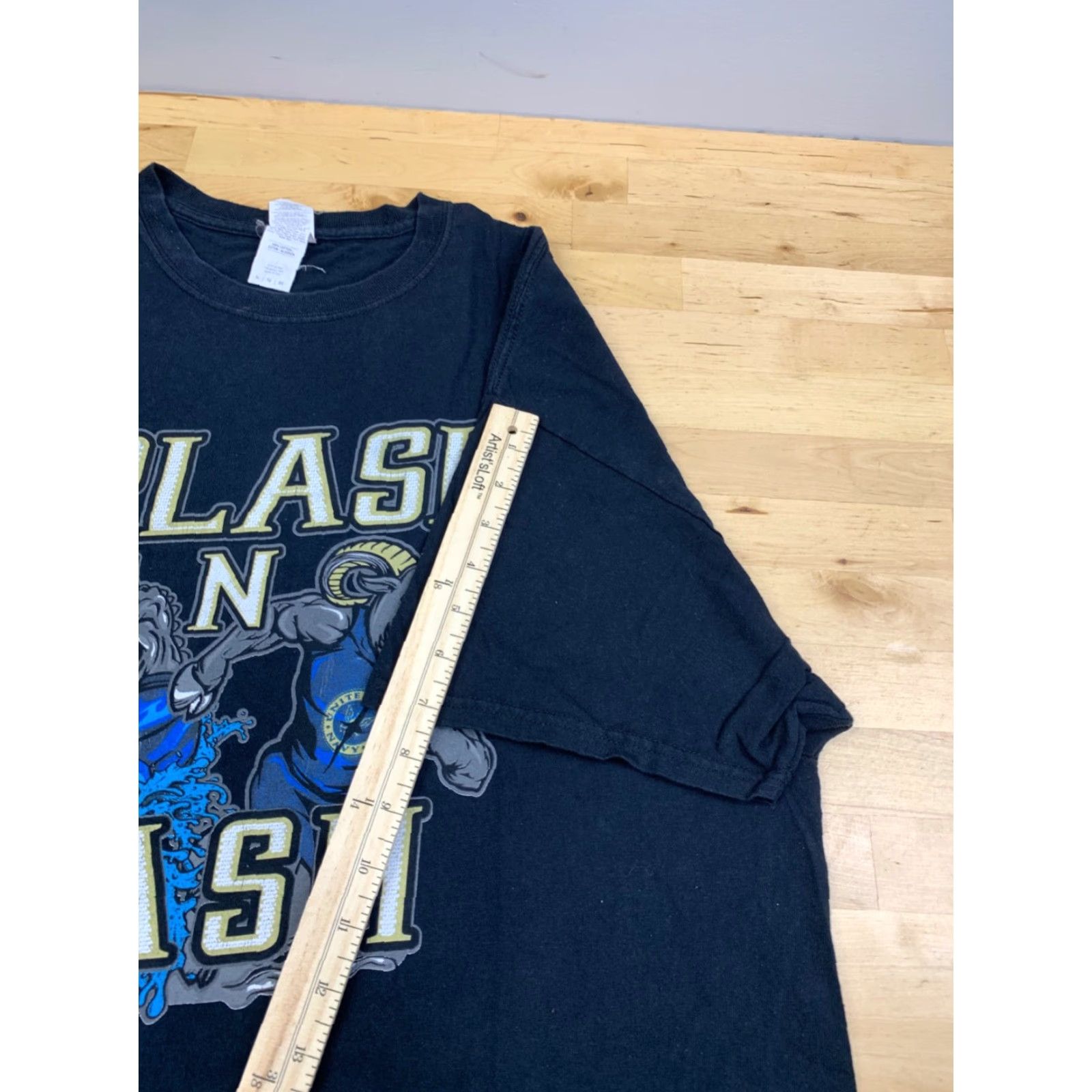 Gildan Gildan Shirt Adult XL Blue US Navy Football American Flag Graphic Print Stand Strong 11486 Size US XL / EU 56 / 4 - 6 Thumbnail