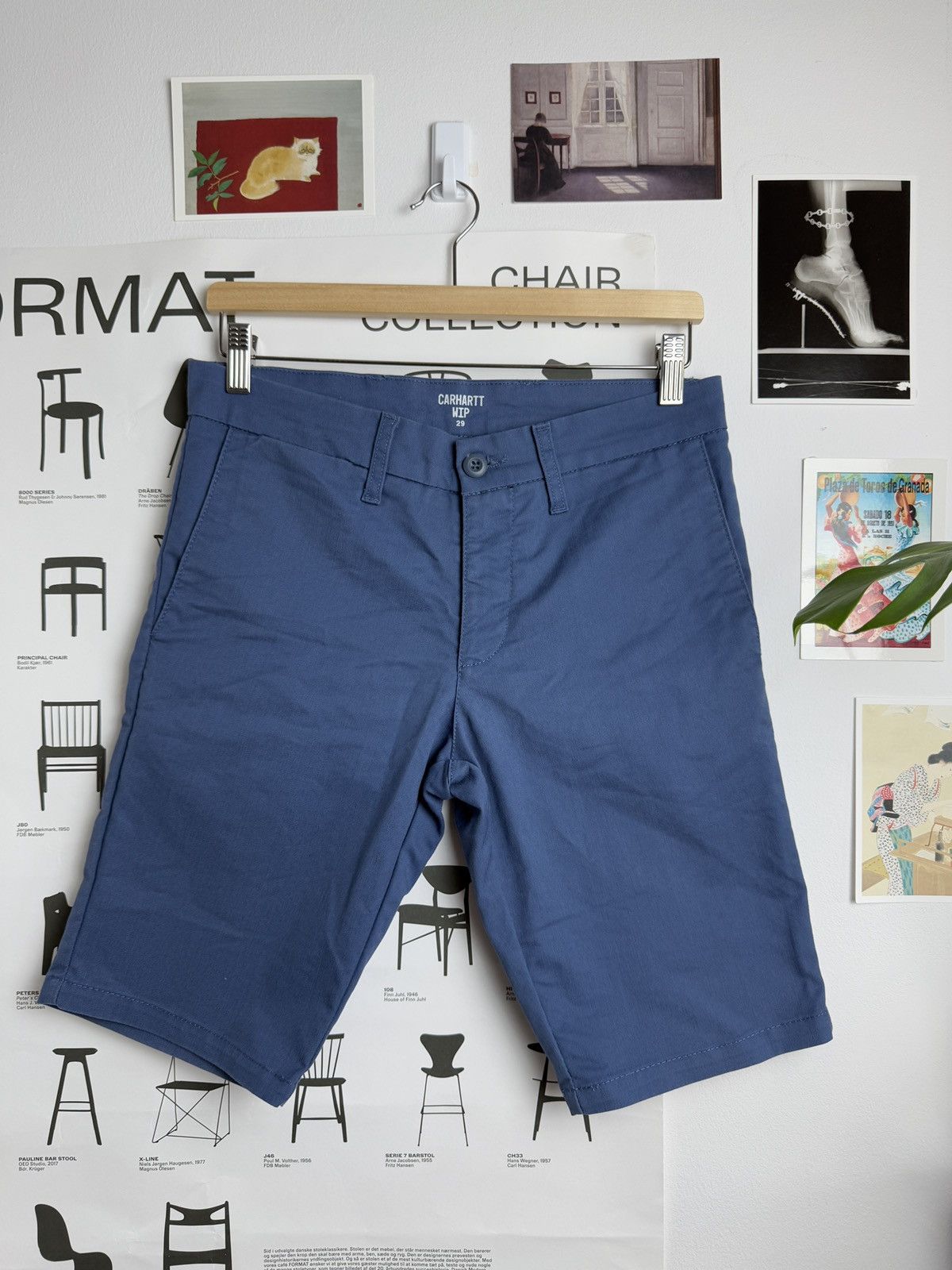 Carhartt × Designer Carhartt sid shorts jorts 29 designer streetwear skate baggy Size US 29 - 2 Thumbnail