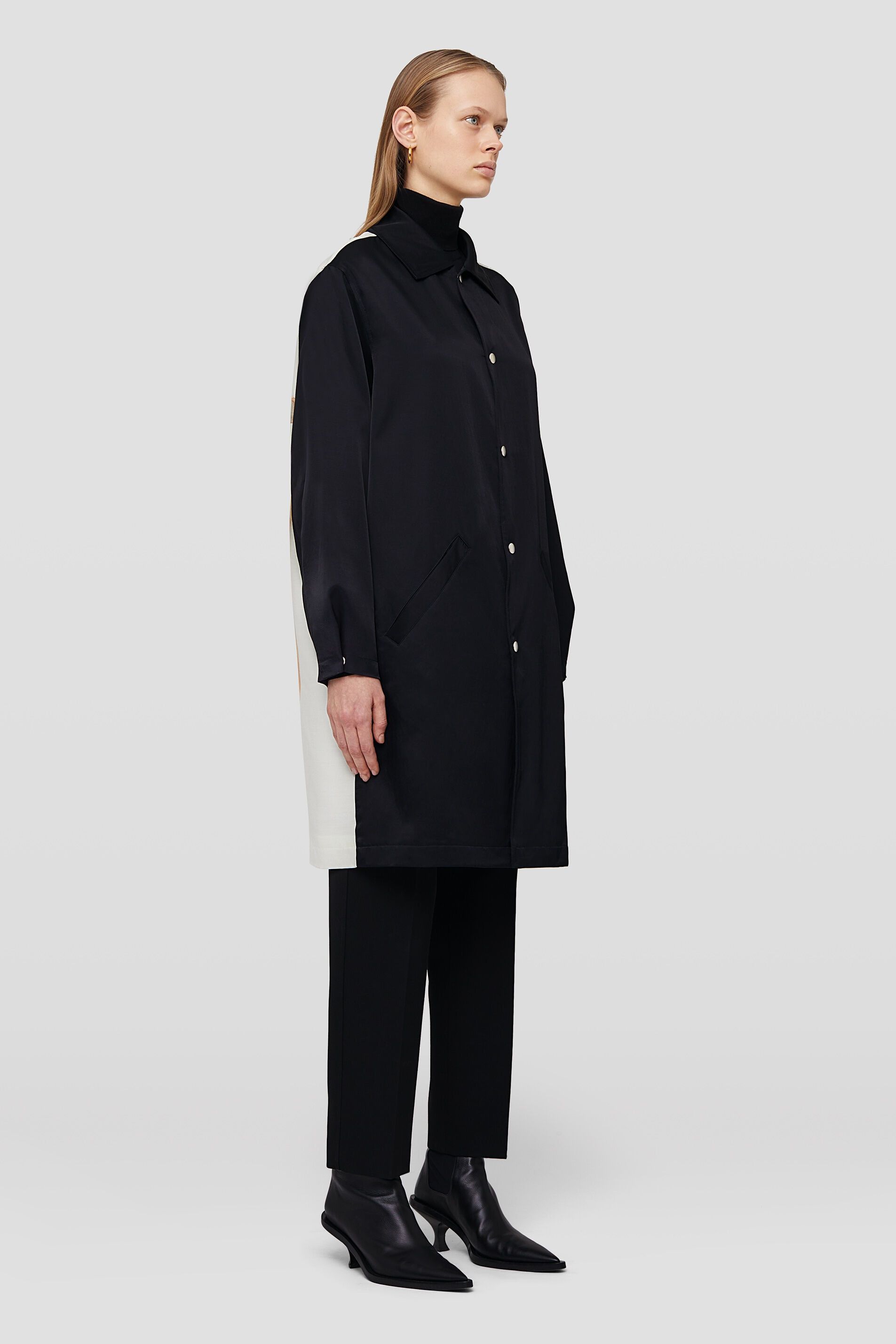 Jil Sander o1y0925 Overcoat in Black Size S / US 4 / IT 40 - 3 Thumbnail