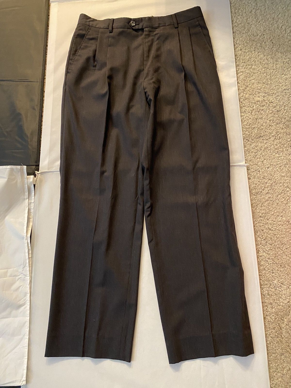 image of Burberry Pants Trousers Charcoal Grey, Men's (Size 32)