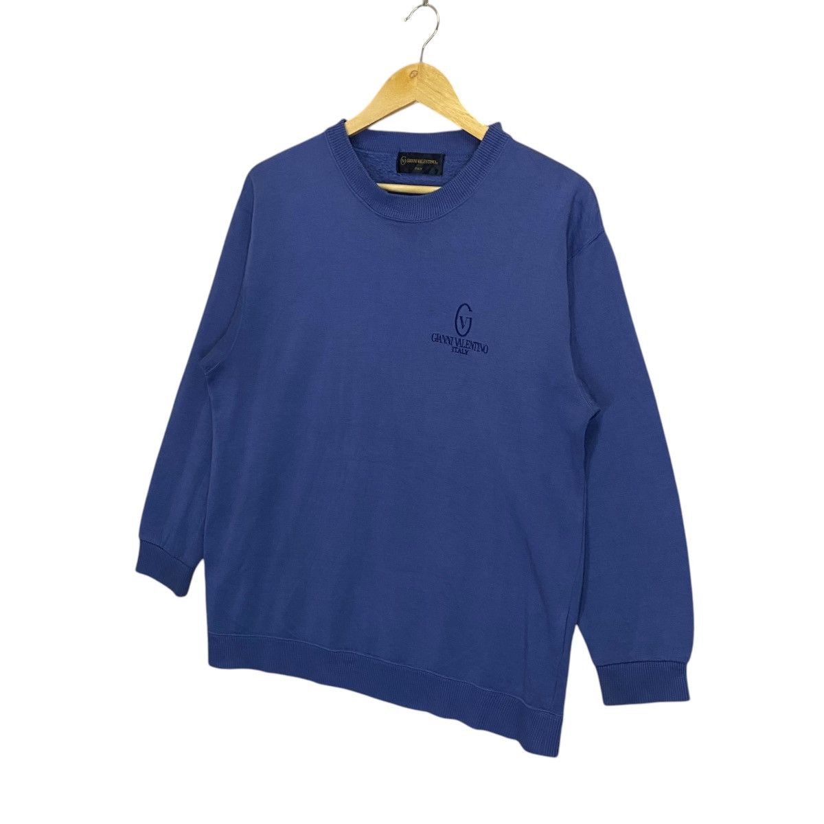 Designer Vintage 90’s Gianni Valentino Small Logo Crewneck Sweatshirt Size US M / EU 48-50 / 2 - 3 Thumbnail