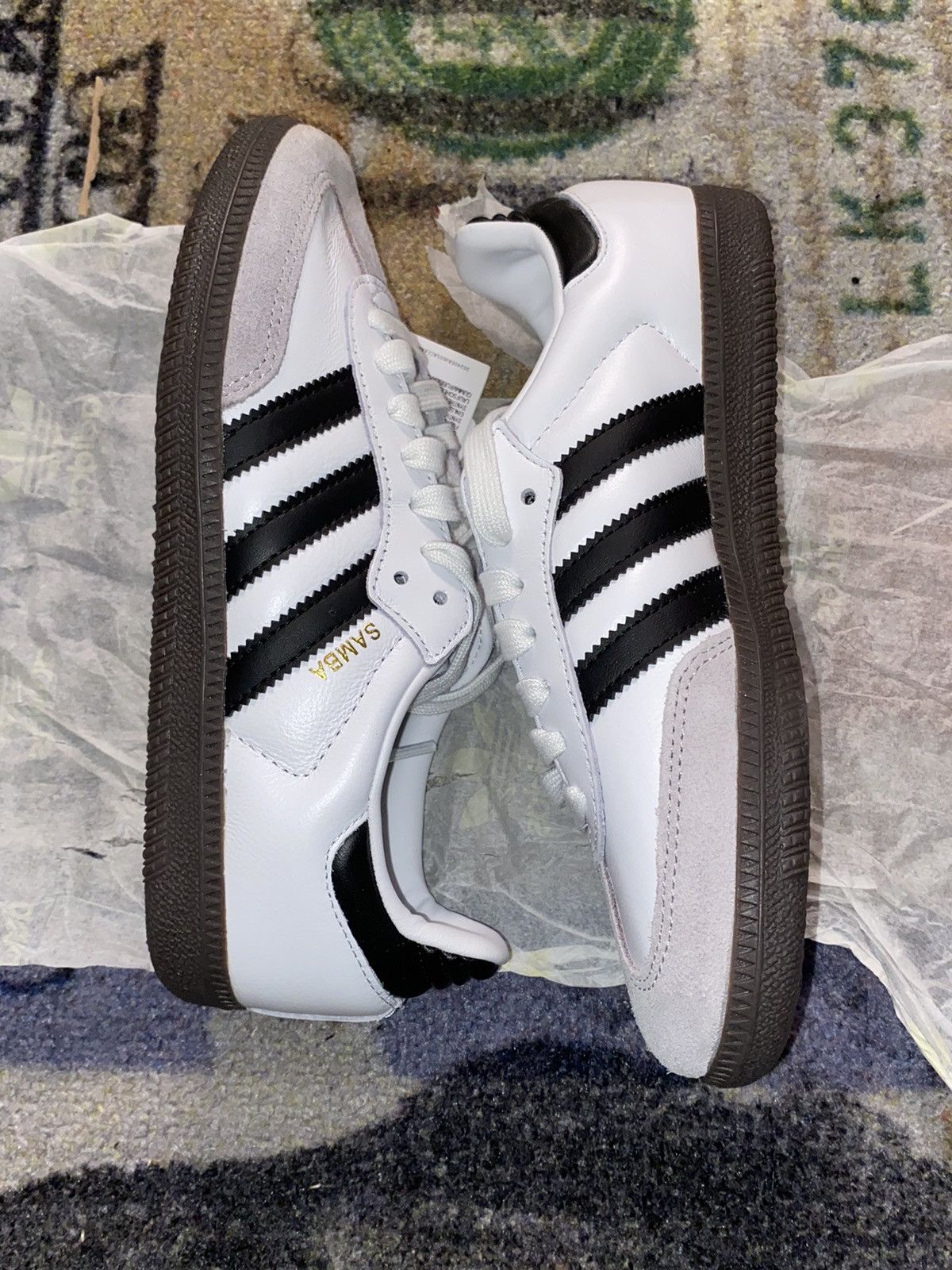靴 adidas samba 22.5 Adidas Samba distressed leather sneakers shoes | eBay