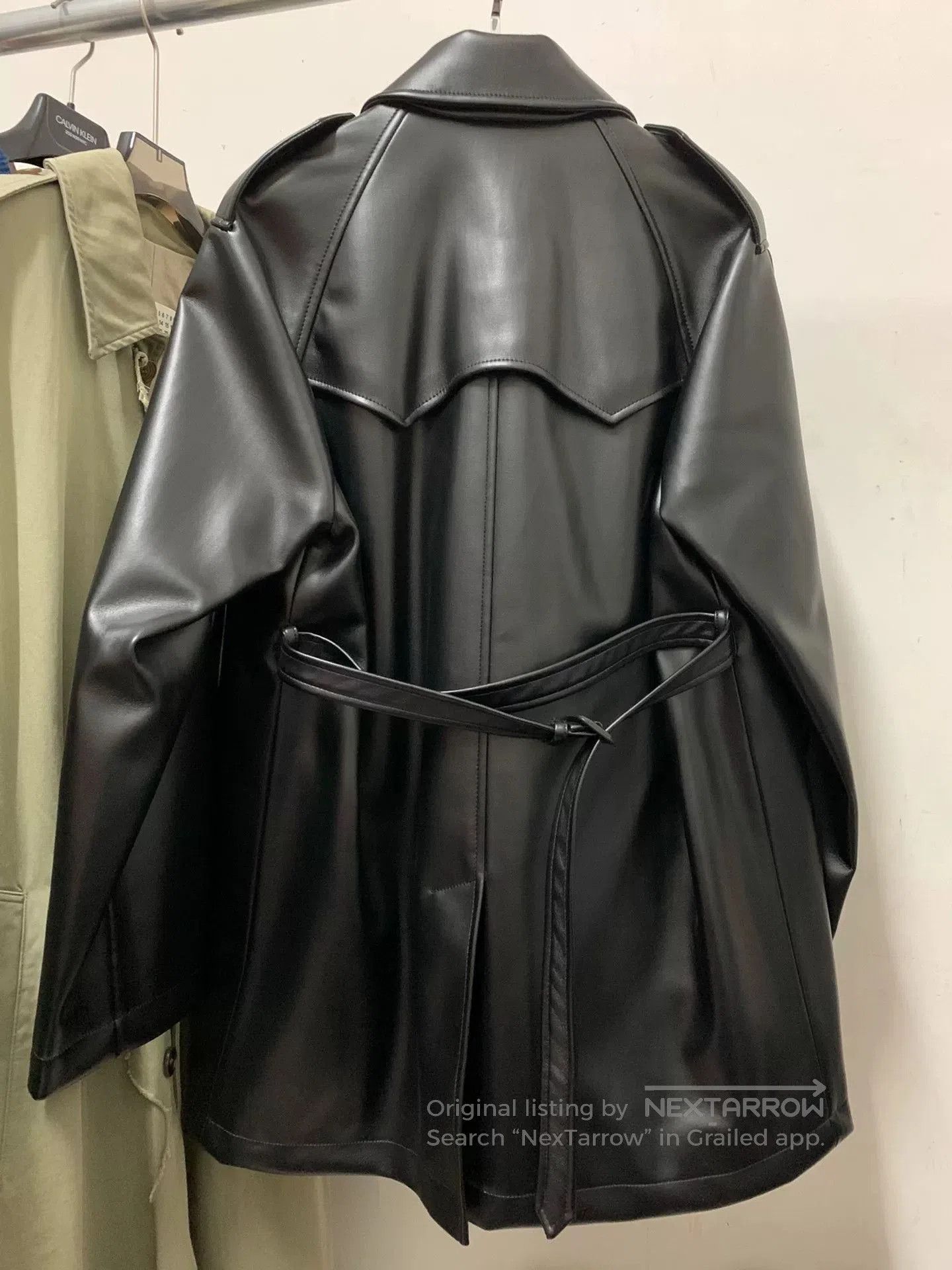 Maison Margiela Maison Margiela Leather Trench Coat. Size US XXL / EU 58 / 5 - 3 Thumbnail