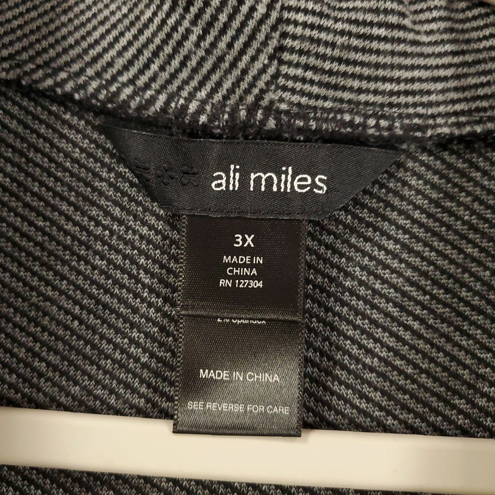 Vintage Ali Miles Sweater 3X Womens Gray Button Accent Cowl Neck Asymmetic Artsy Size XXL / US 16-18 / IT 52-54 - 5 Thumbnail