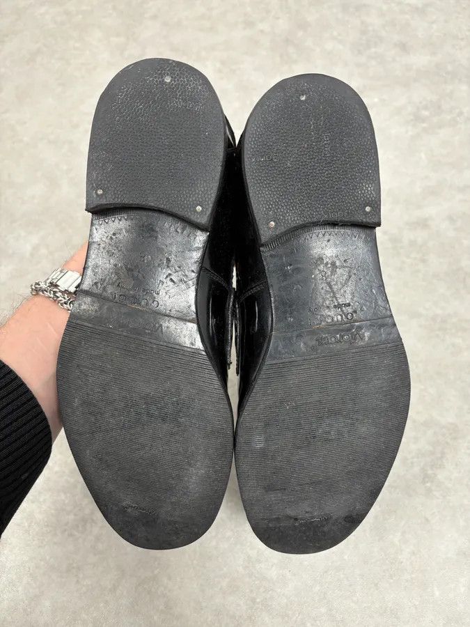 Gucci Gucci Black Leather Classy Loafers Size US 8 / EU 41 - 8 Thumbnail