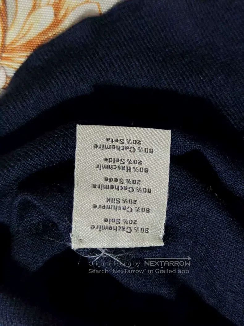 Hermes Hermes Men's knitted sweater, deep blue, made of 80% cashm Size US S / EU 44-46 / 1 - 3 Thumbnail