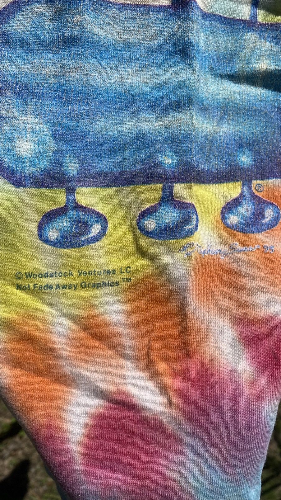 Band Tees Woodstock Festival 1999 Tie Dye T Shirt Size US M / EU 48-50 / 2 - 9 Thumbnail