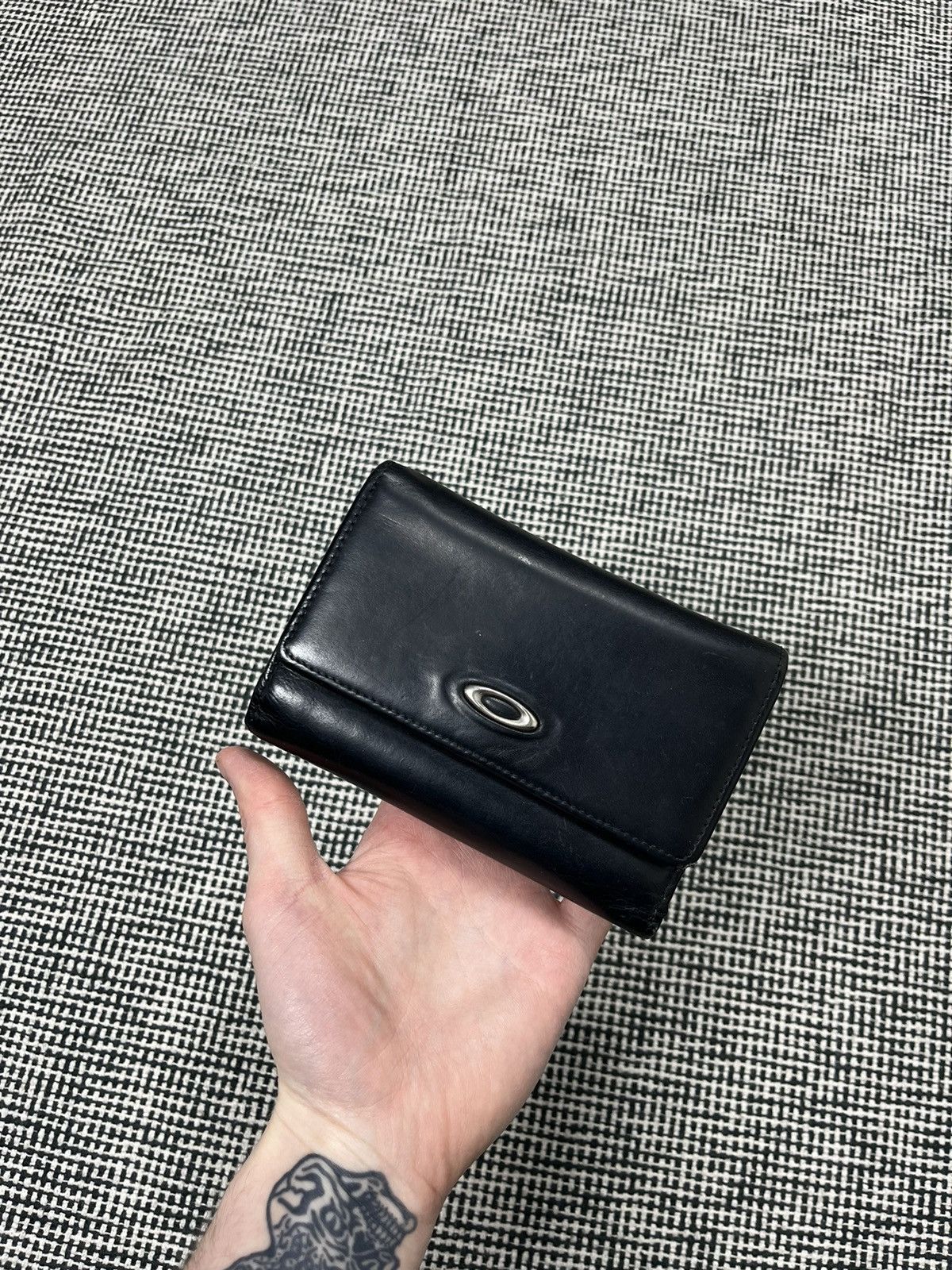 Oakley × Vintage Oakley vintage y2k large wallet genuine leather 