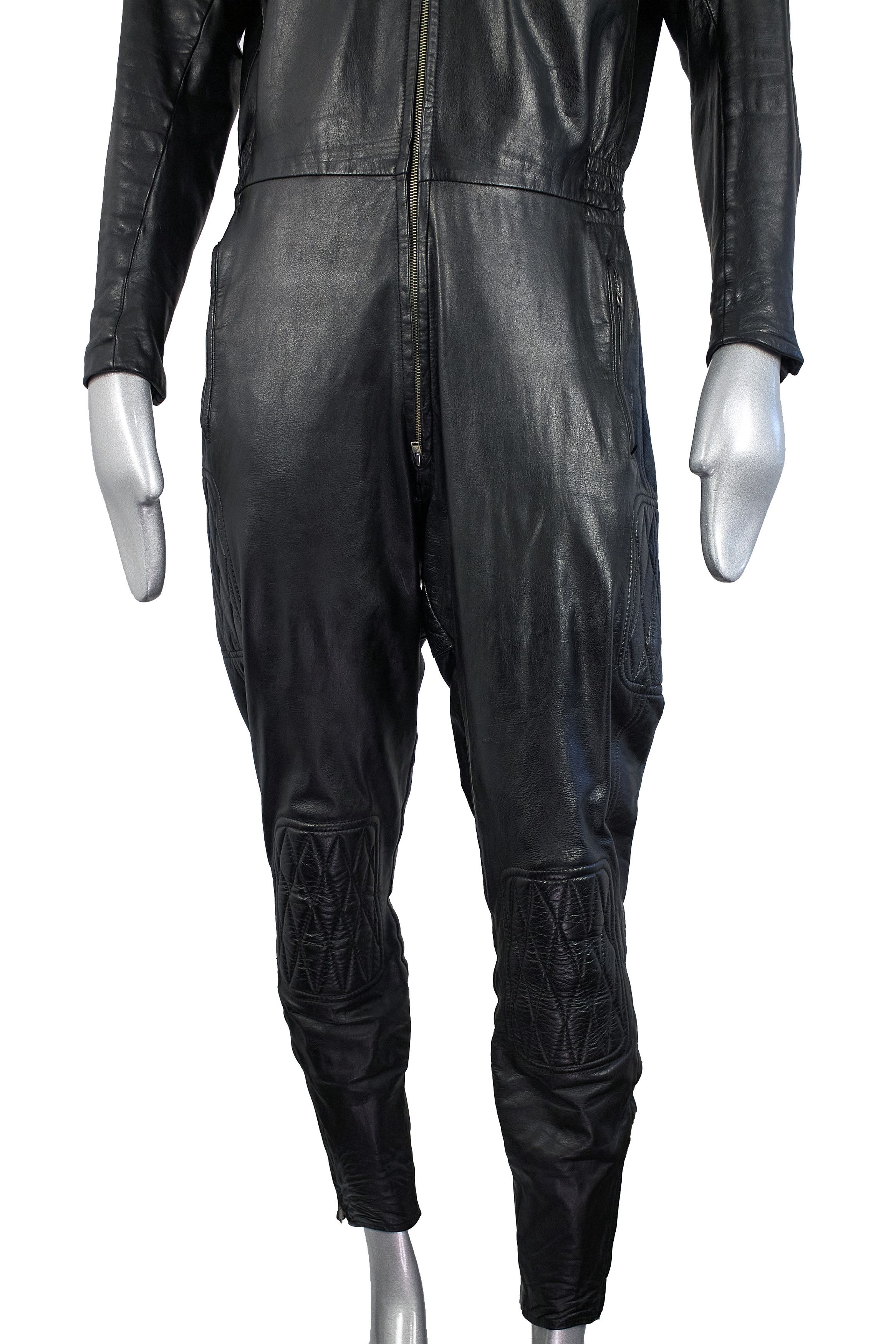 Japanese Brand Rare vintage leather motorcycle overalls suit 80s 90s Size US M / EU 48-50 / 2 - 7 Thumbnail