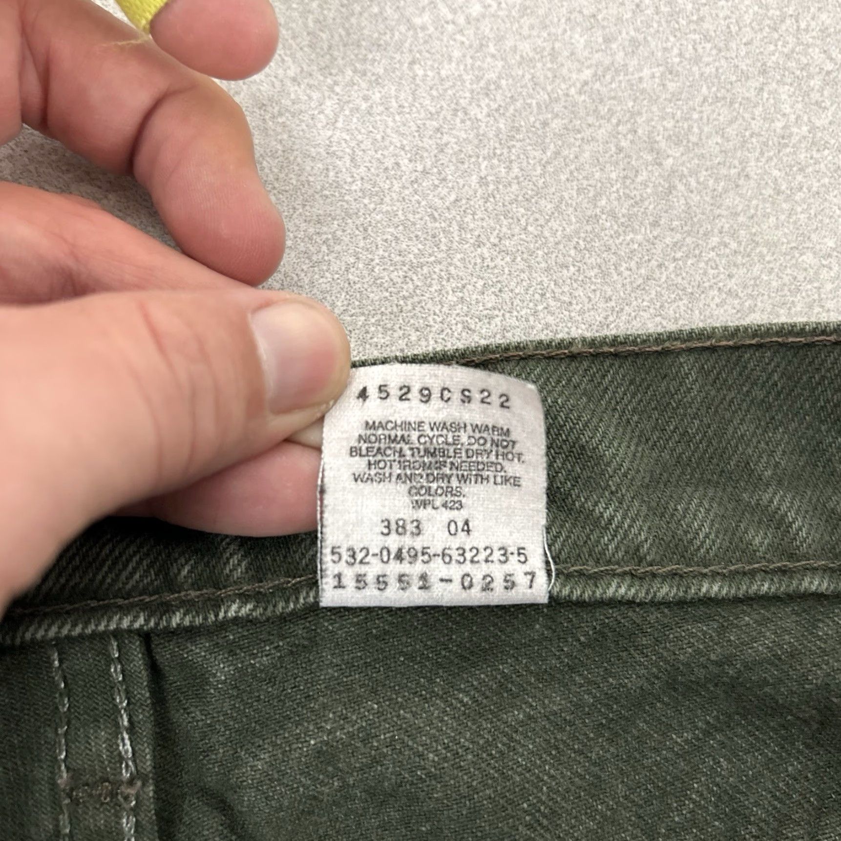 Levi's VTG Levi's 551 Relaxed Tapered Leg Denim Jeans Green MADE IN USA Womens 12 Med Size 34" / US 12 / IT 48 - 5 Thumbnail