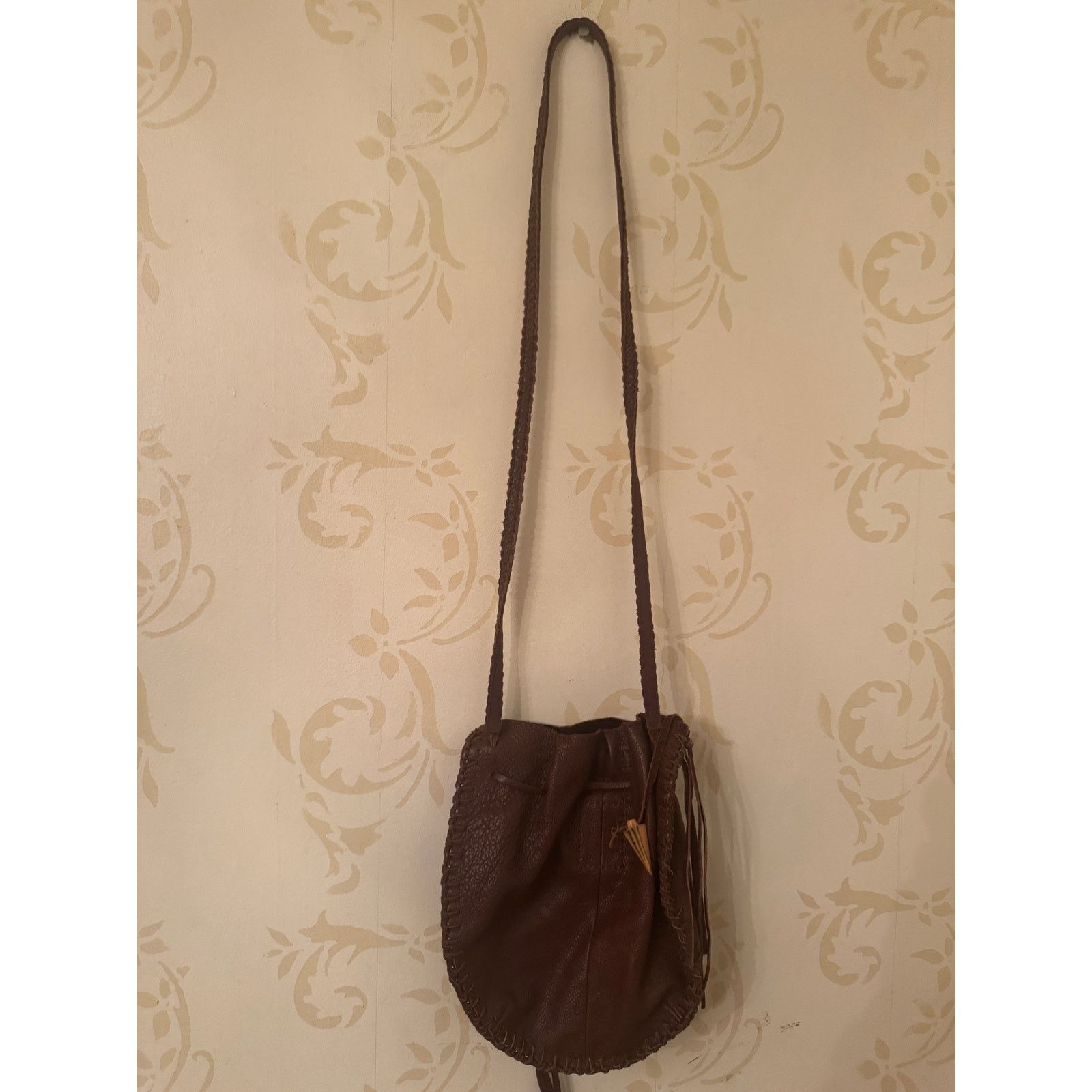 Lucky Brand Lucky Brand Beautiful Brown Small Fringe Handbag Size ONE SIZE - 3 Thumbnail