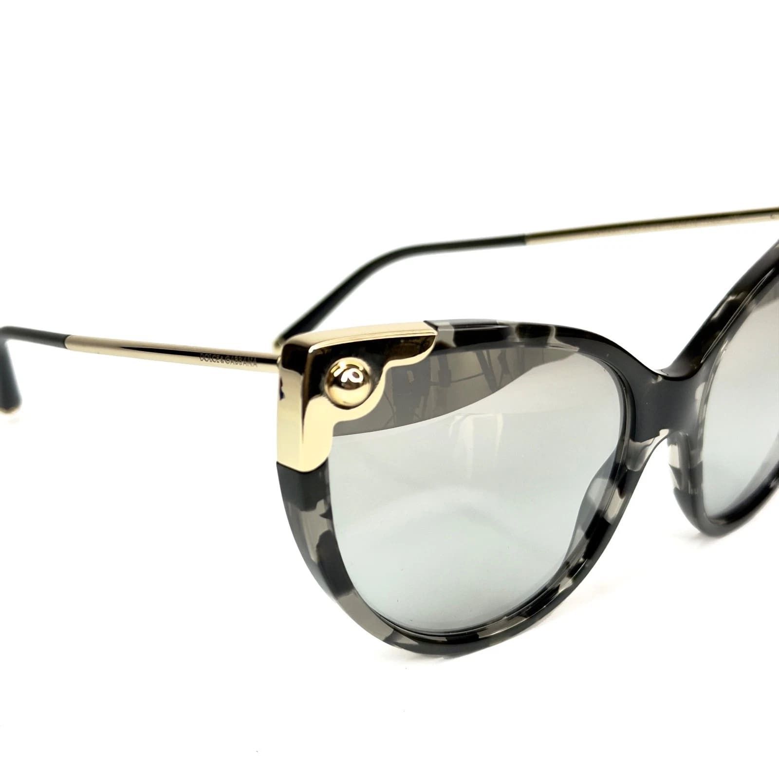 Dolce & Gabbana DOLCE & GABBANA DG4337 LUCIA DG 4337 Black Mirror Sunglasses Size ONE SIZE - 2 Thumbnail