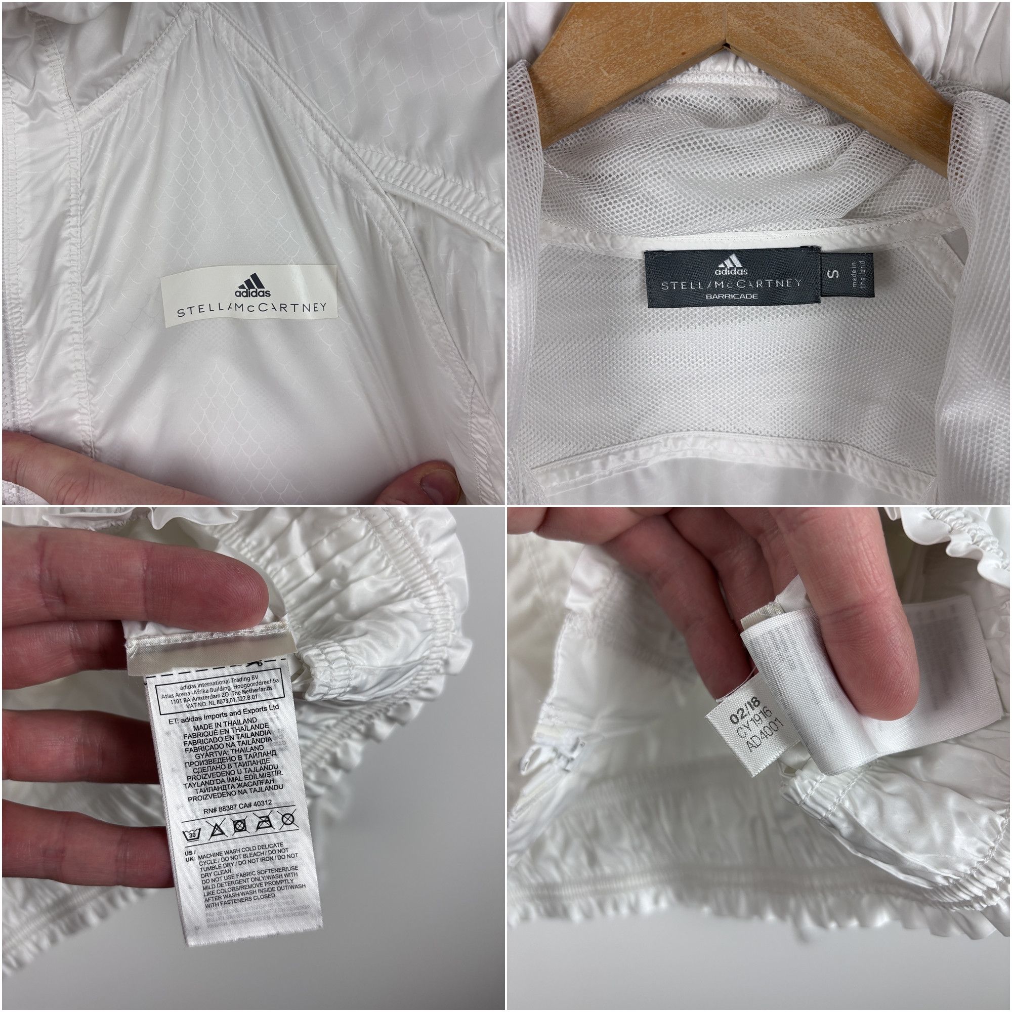 Adidas × Stella McCartney Womens Adidas Stella McCartney Barricade Jacket White Size S Size S / US 4 / IT 40 - 7 Thumbnail