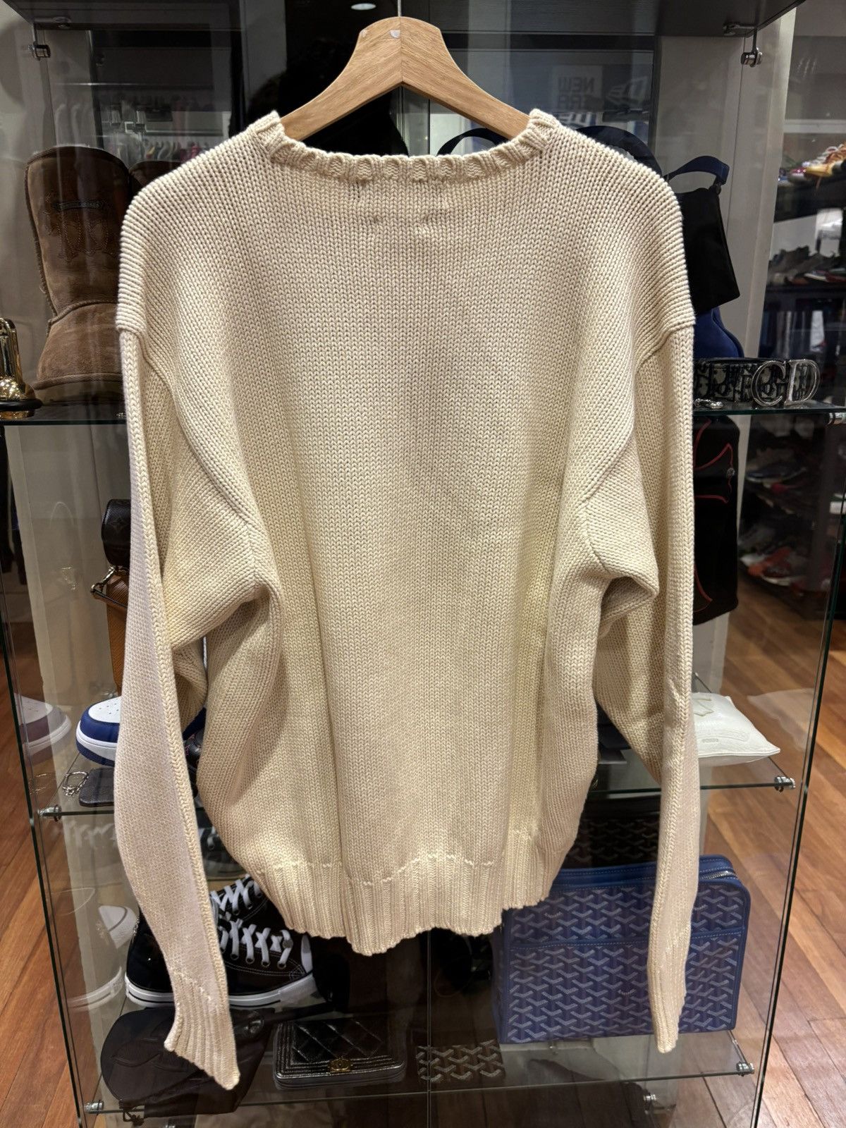 Polo Ralph Lauren Polo Ralph Lauren Flag Knit Sweater Cream Size US L / EU 52-54 / 3 - 2 Thumbnail