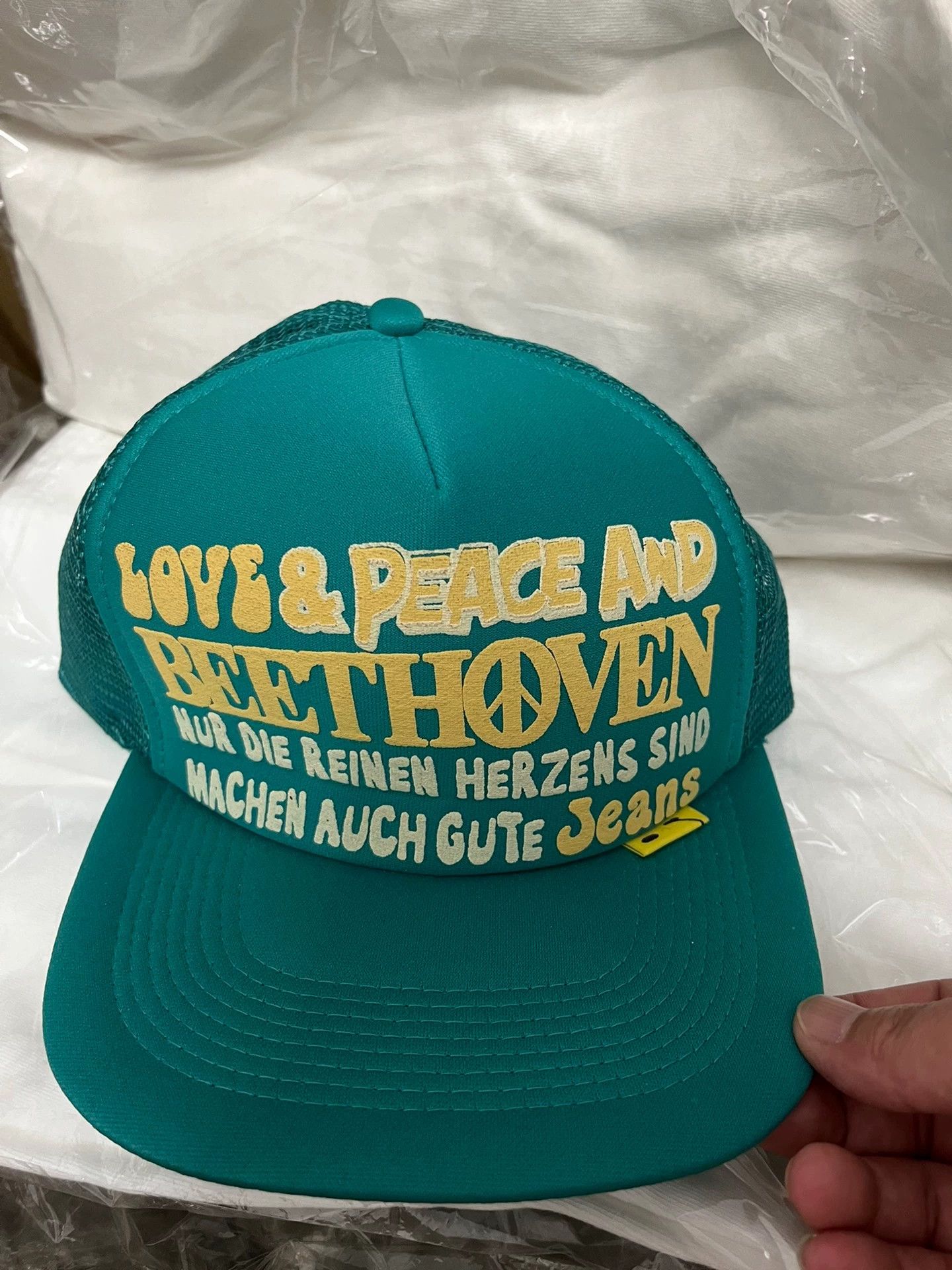 Kapital Love&Peace BEETHOVEN トラック CAP Kapital Love&Peace and BEETHOVEN Truck Cap | Green/White