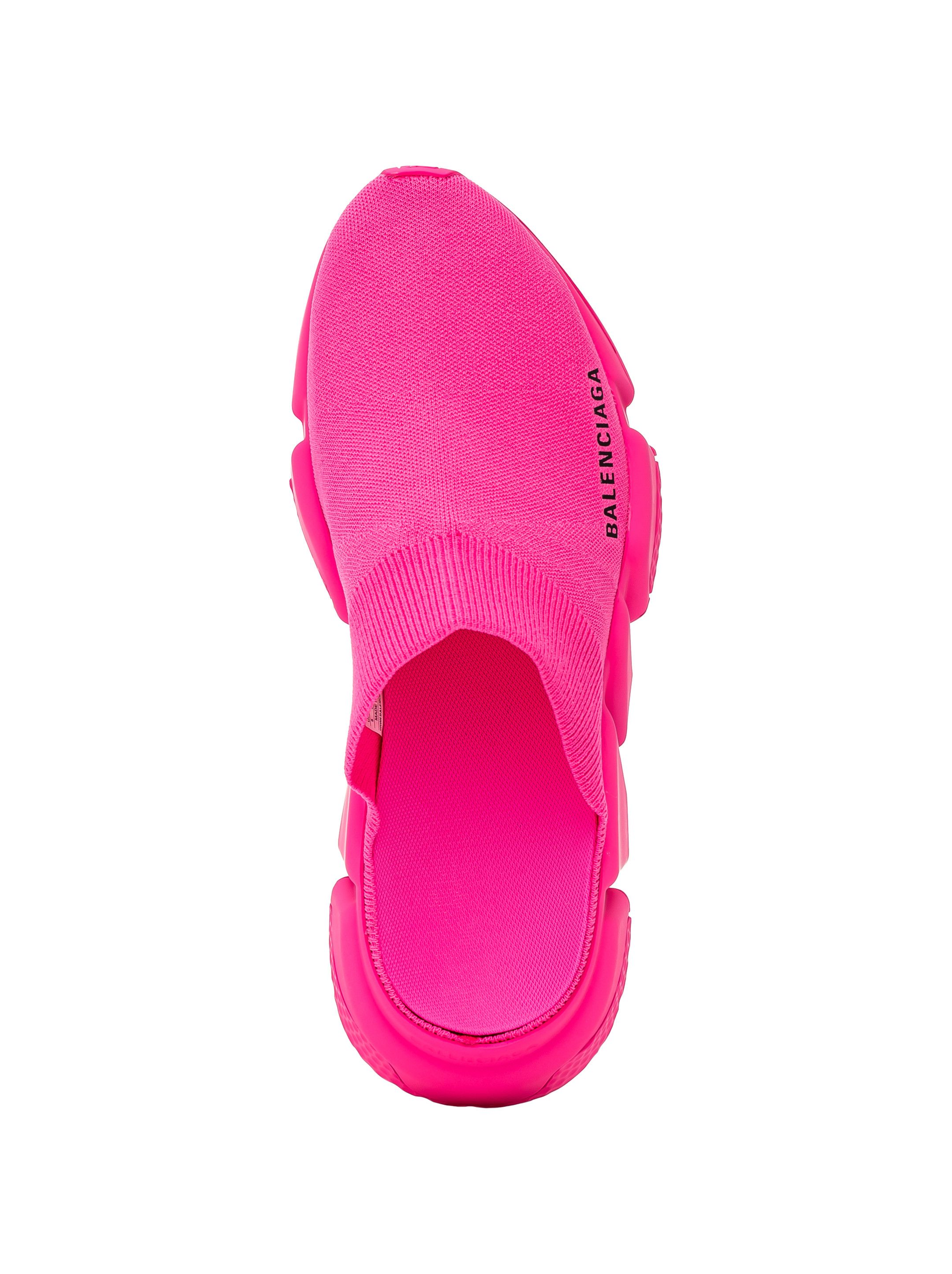 Balenciaga o1in1g0824 Speed Recycled Knit Mule in Pink Size US 11 / IT 41 - 4 Thumbnail