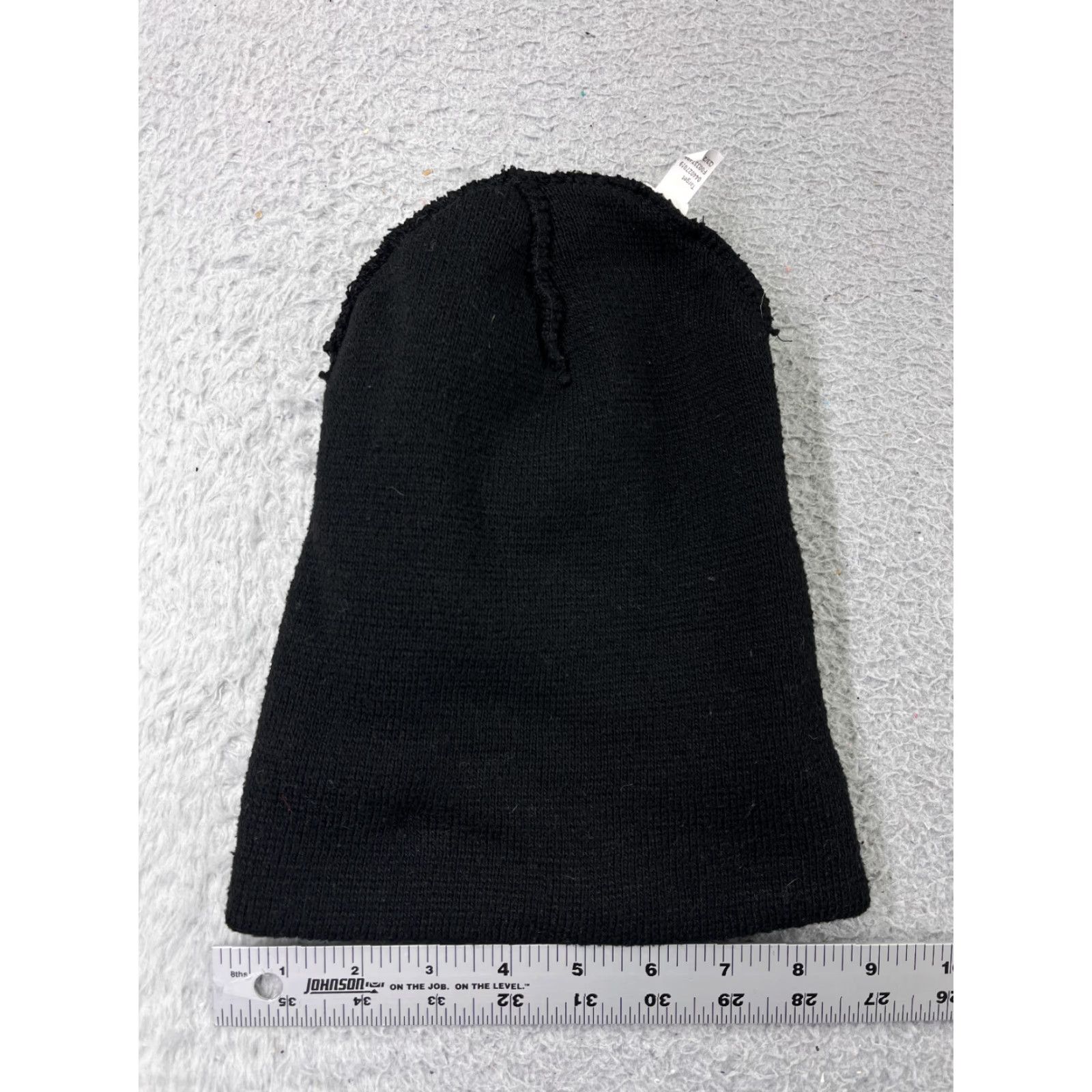 Vintage Beanie Toque Adult One Size Black Knit Acrylic Snow Ski Surf Beach Skate Size ONE SIZE - 4 Thumbnail