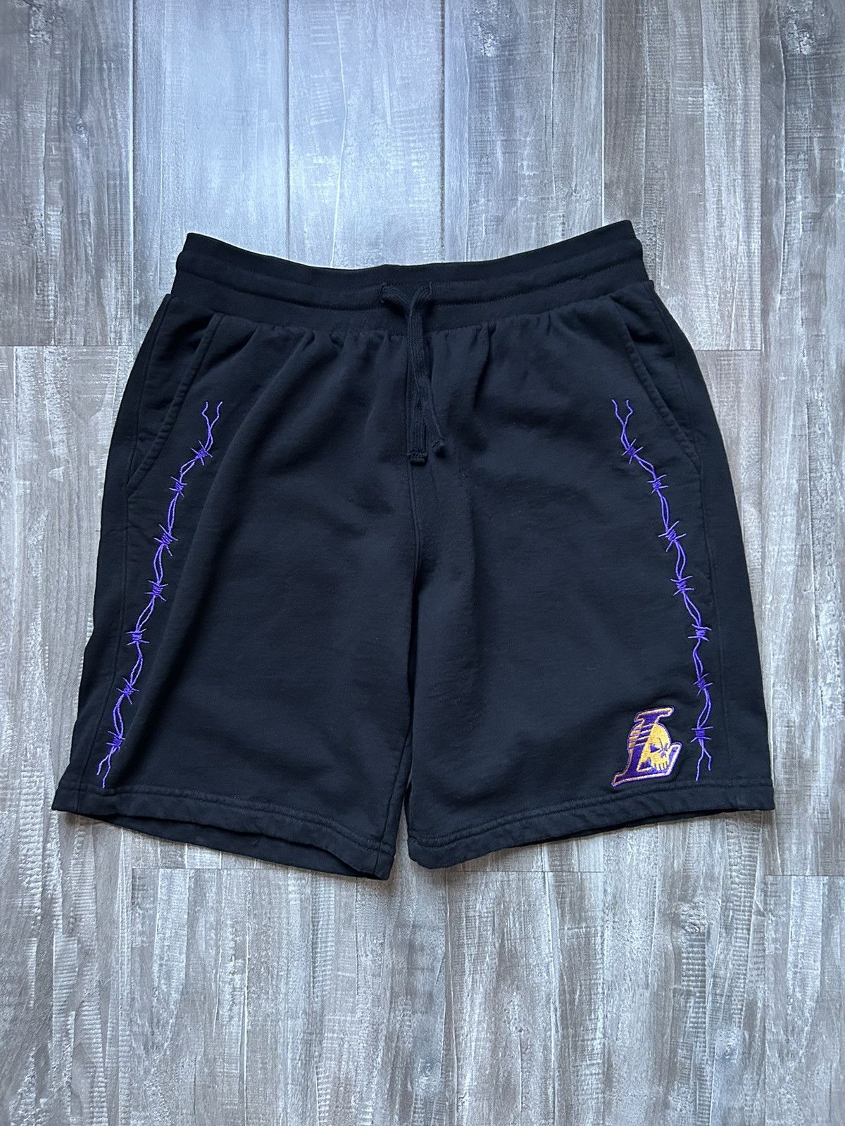 Warren Lotas LA Lakers Camo Mesh Shorts-