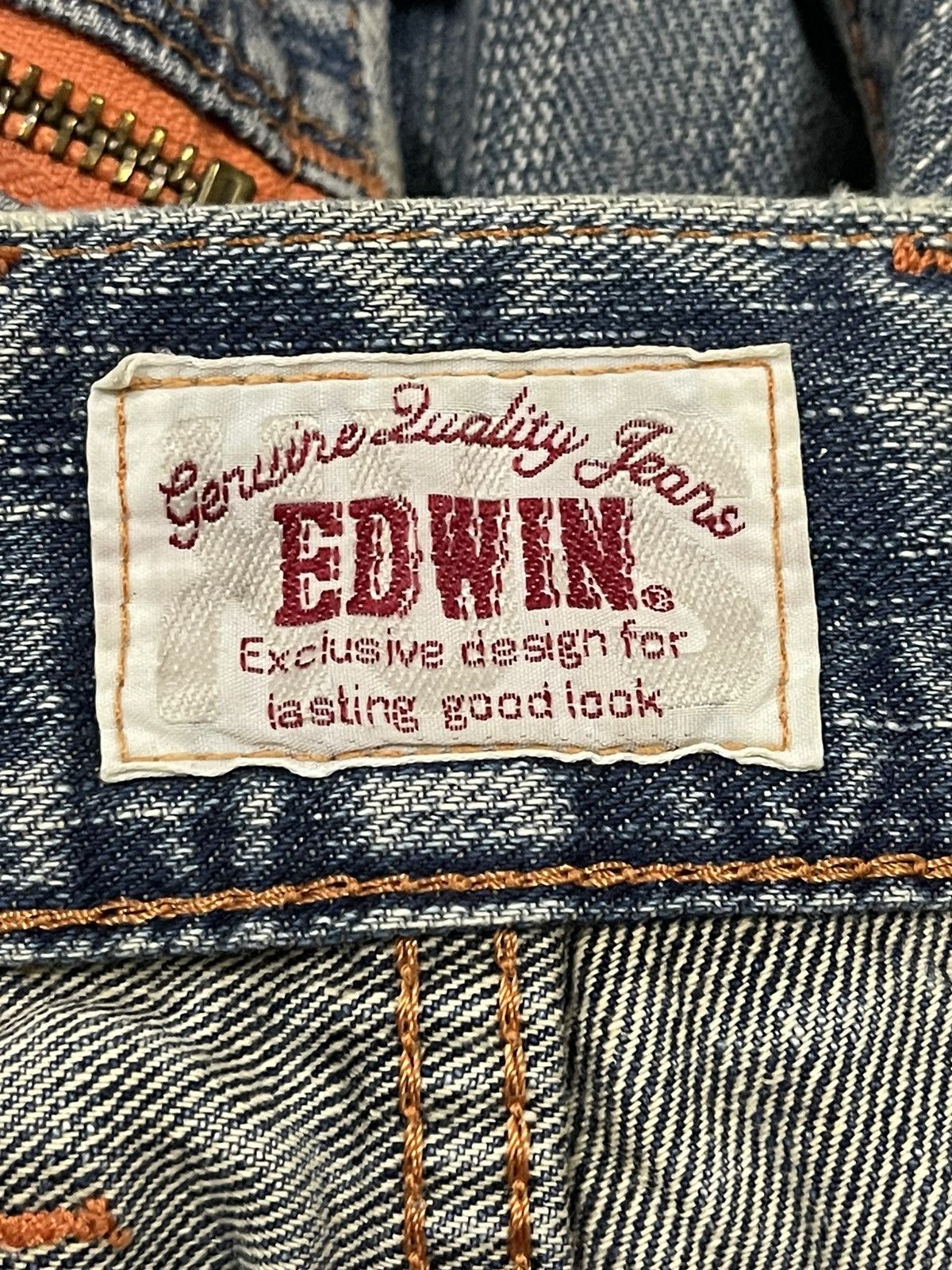 Edwin Edwin XV Exclusive Vintage Blue Wash Distressed Baggy Jeans Size US 32 / EU 48 - 8 Thumbnail