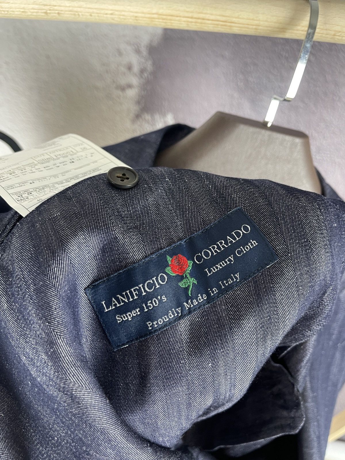 Suitsupply SUITSUPPLY Havana Low Double Breasted Slim / SOHO SA Suit Size 46R - 13 Thumbnail