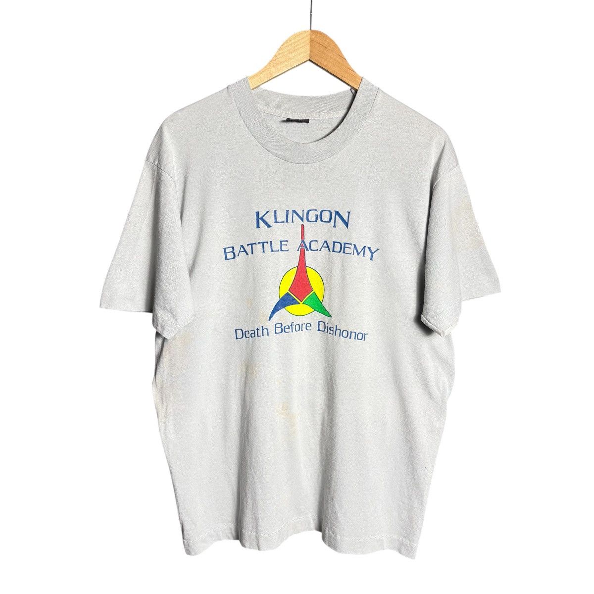 Vintage Vintage 80s Star Trek Death Before Dishonor Movie T-Shirt Size US L / EU 52-54 / 3 - 1 Thumbnail