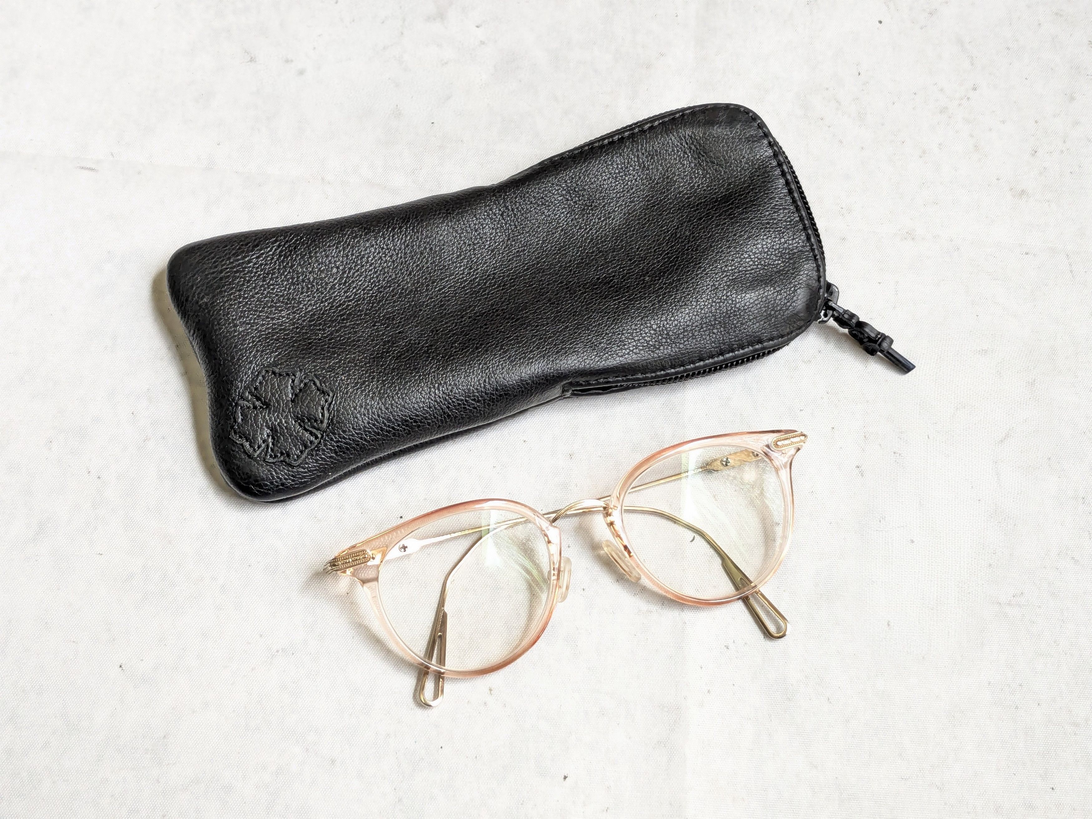 Chrome Hearts Chrome Hearts Jack On Glasses Round Pink Gold Cross Size ONE SIZE - 1 Thumbnail