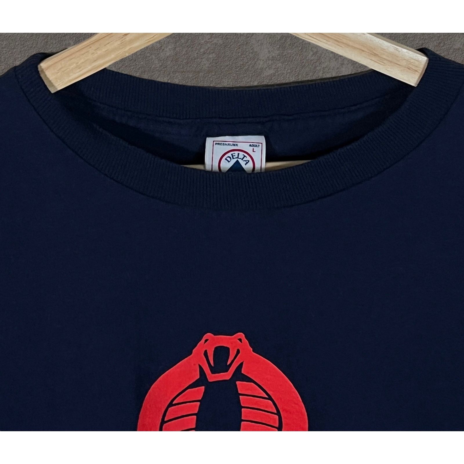Delta Vintage Cobra GI Joe Navy Blue Tee shirt 2000 Size US L / EU 52-54 / 3 - 6 Thumbnail