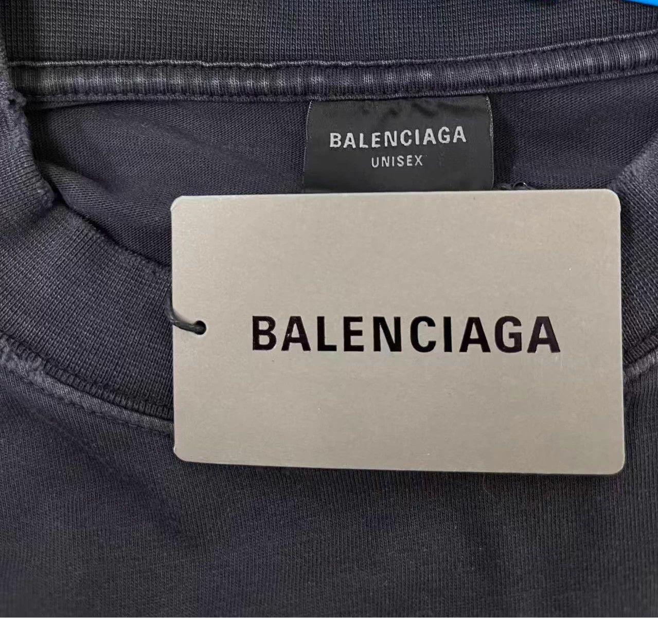 Balenciaga Balenciaga Tape Logo Print Oversize SS Deep Gray M/L Size US L / EU 52-54 / 3 - 9 Thumbnail