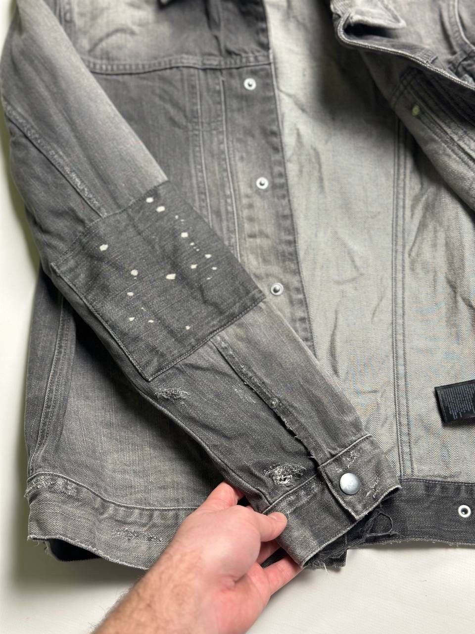 Allsaints Allsaints Distress Denim Jacket Paited Ami Vibe Size US M / EU 48-50 / 2 - 7 Thumbnail