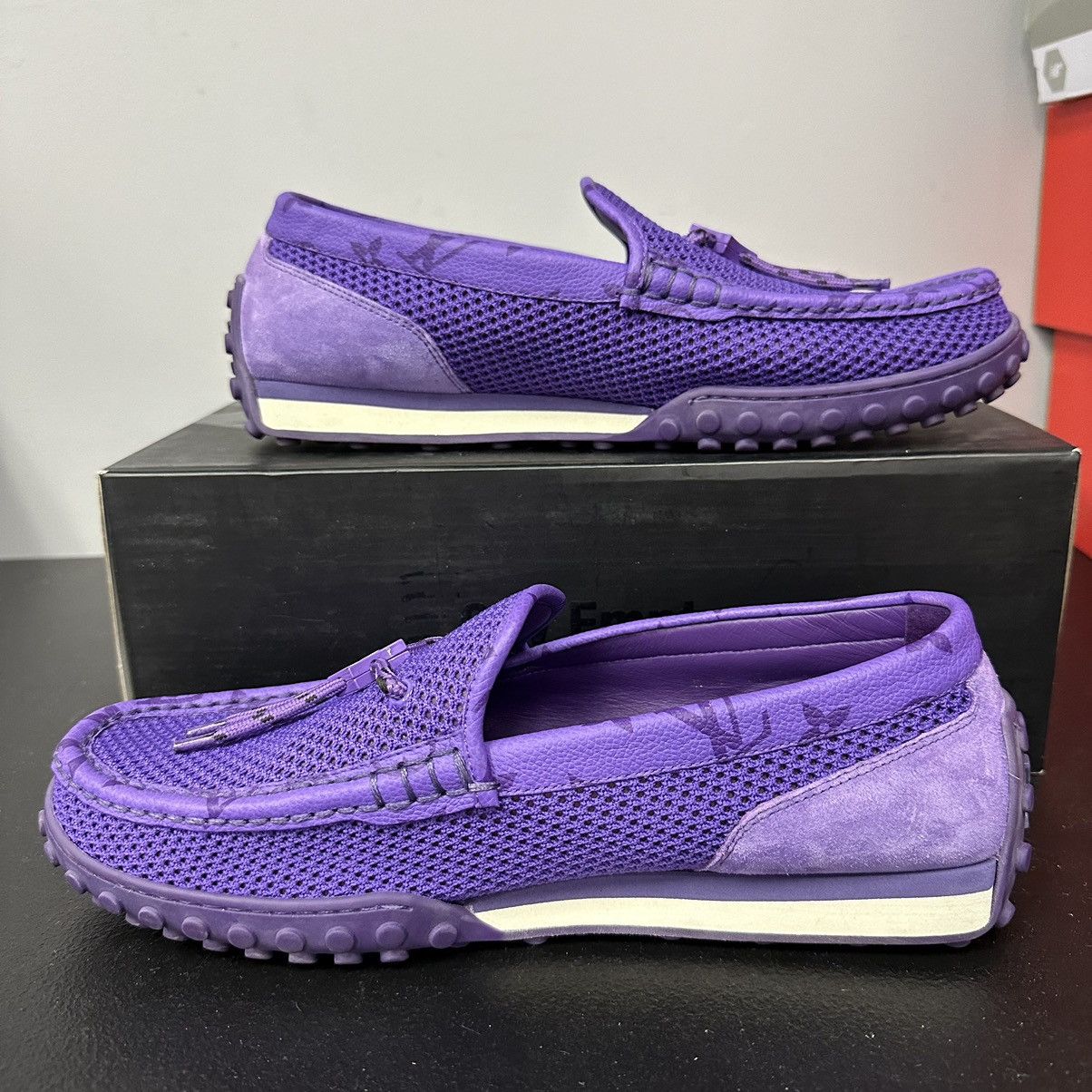 Louis Vuitton Authentic Louis Vuitton Racer Moccasins Luxury Loafers Sz 8 Size US 8 / EU 41 - 2 Thumbnail