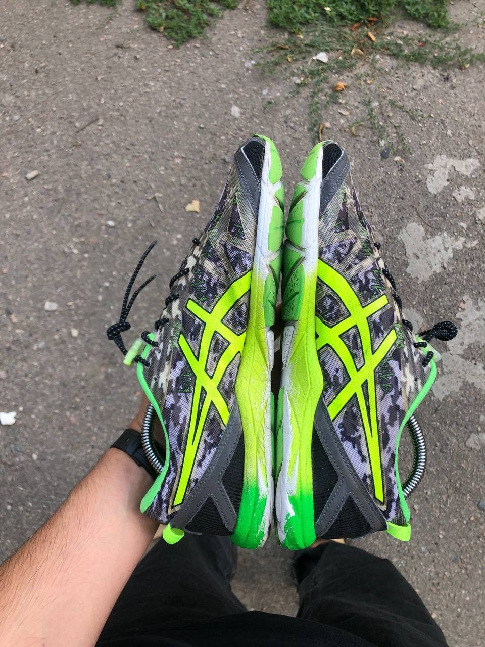 Asics VERY RARE ASICS GEL HYPER TRI DESIGNER CAMO RUNNING SNEAKERS Size US 8 / EU 41 - 12 Thumbnail