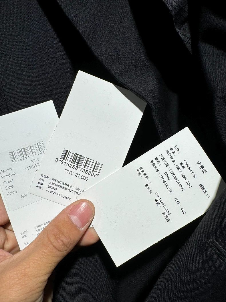 Dior Dior Black double-breasted suit 2501-Nextarrow Size 48R - 8 Thumbnail