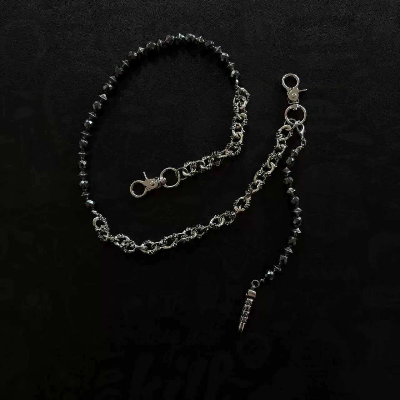 Vintage Retro hip-hop punk style jeans waist chain Size ONE SIZE - 3 Thumbnail