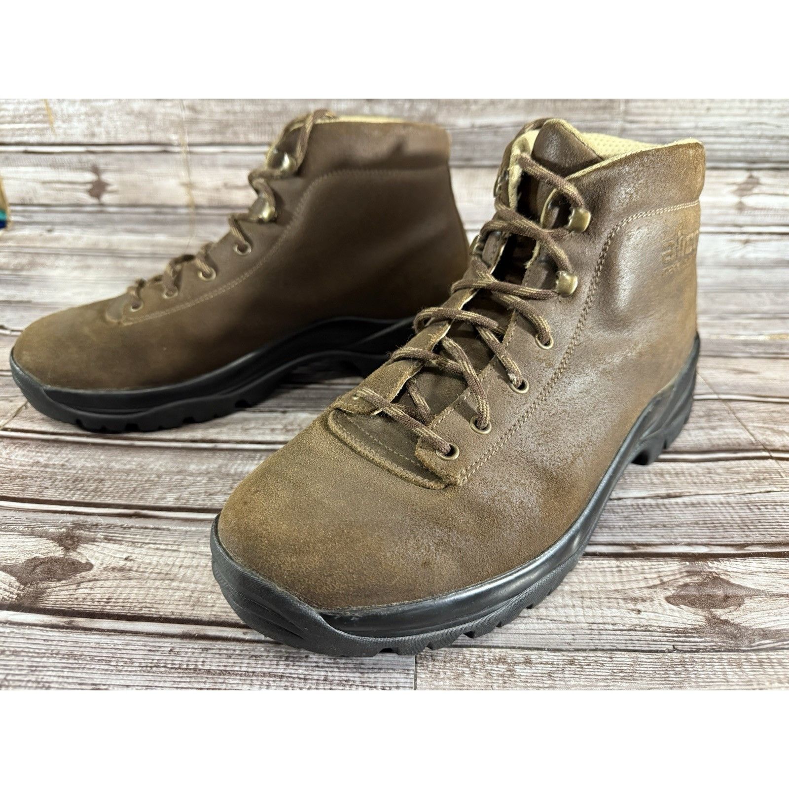 Other Alico Hiking Leather Lace Up Boots Size 13 M Color Brown Mad Size US 13 / EU 46 - 1 Thumbnail