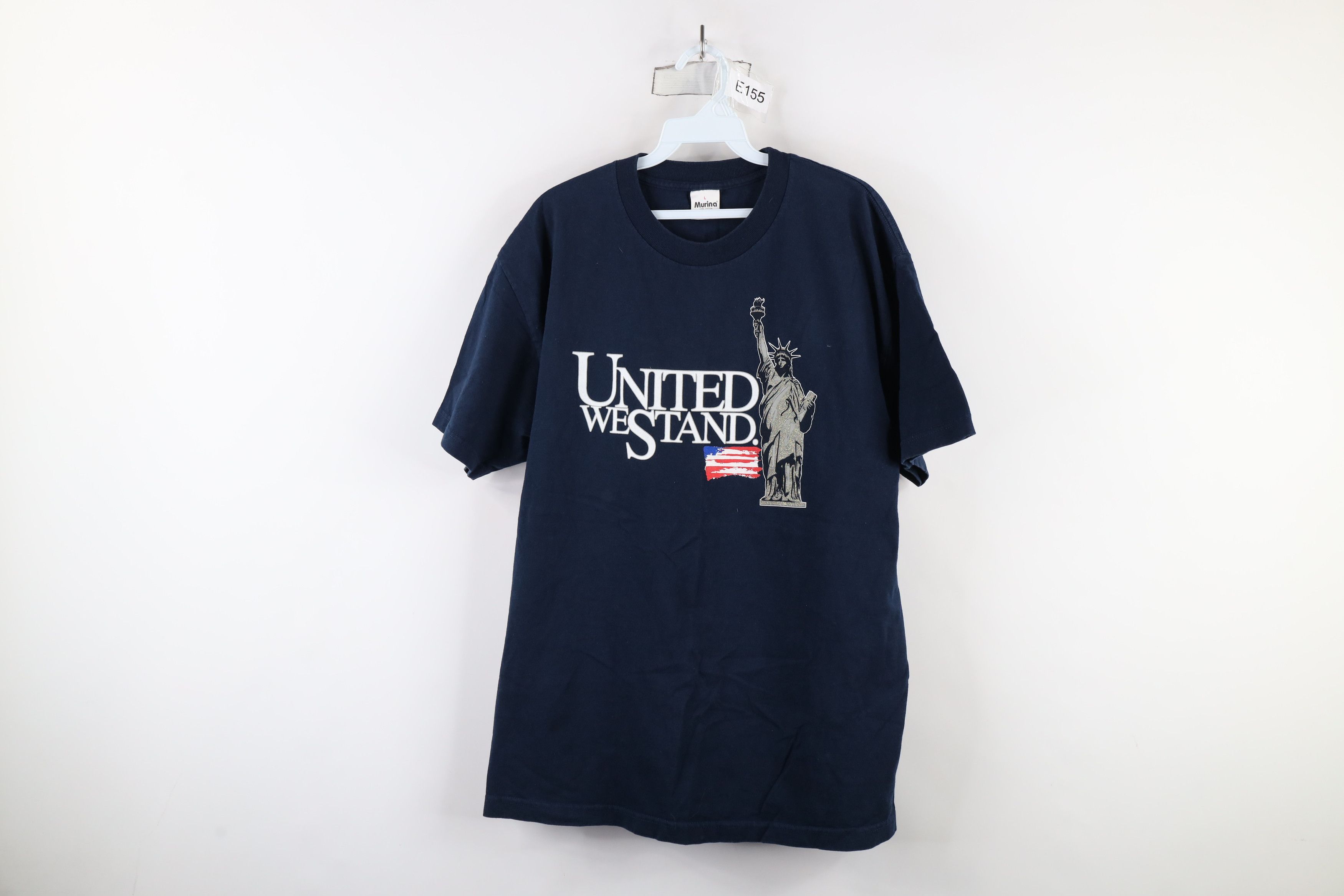Vintage Vintage 90s Streetwear Stand Statue of Liberty T-Shirt USA Size US L / EU 52-54 / 3 - 1 Thumbnail